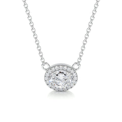 Louise Diamonds Pendant -18K White Gold - Main Stone 1.01 Carat