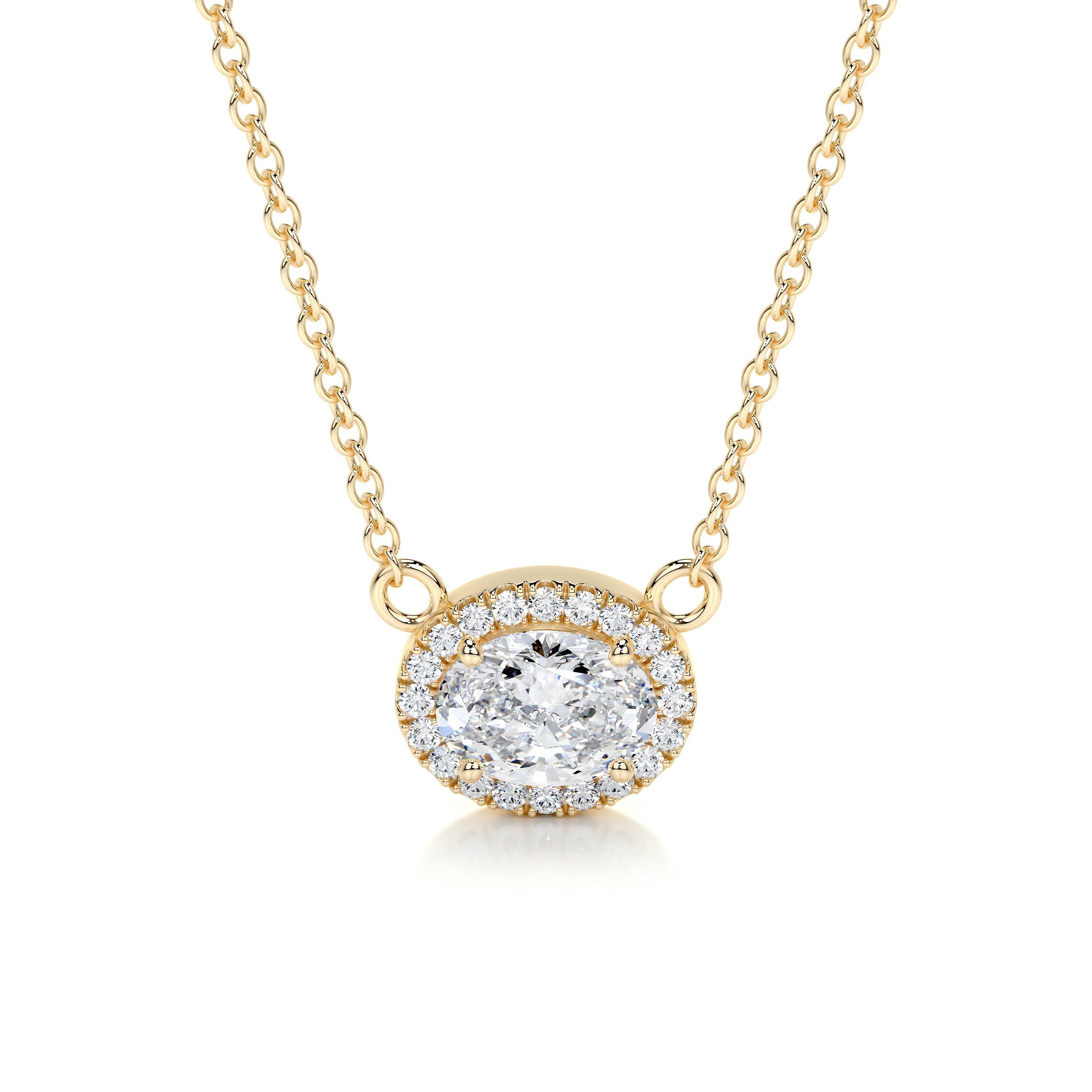 Petit Louise Lab Grown Diamond Pendant -18K Yellow Gold