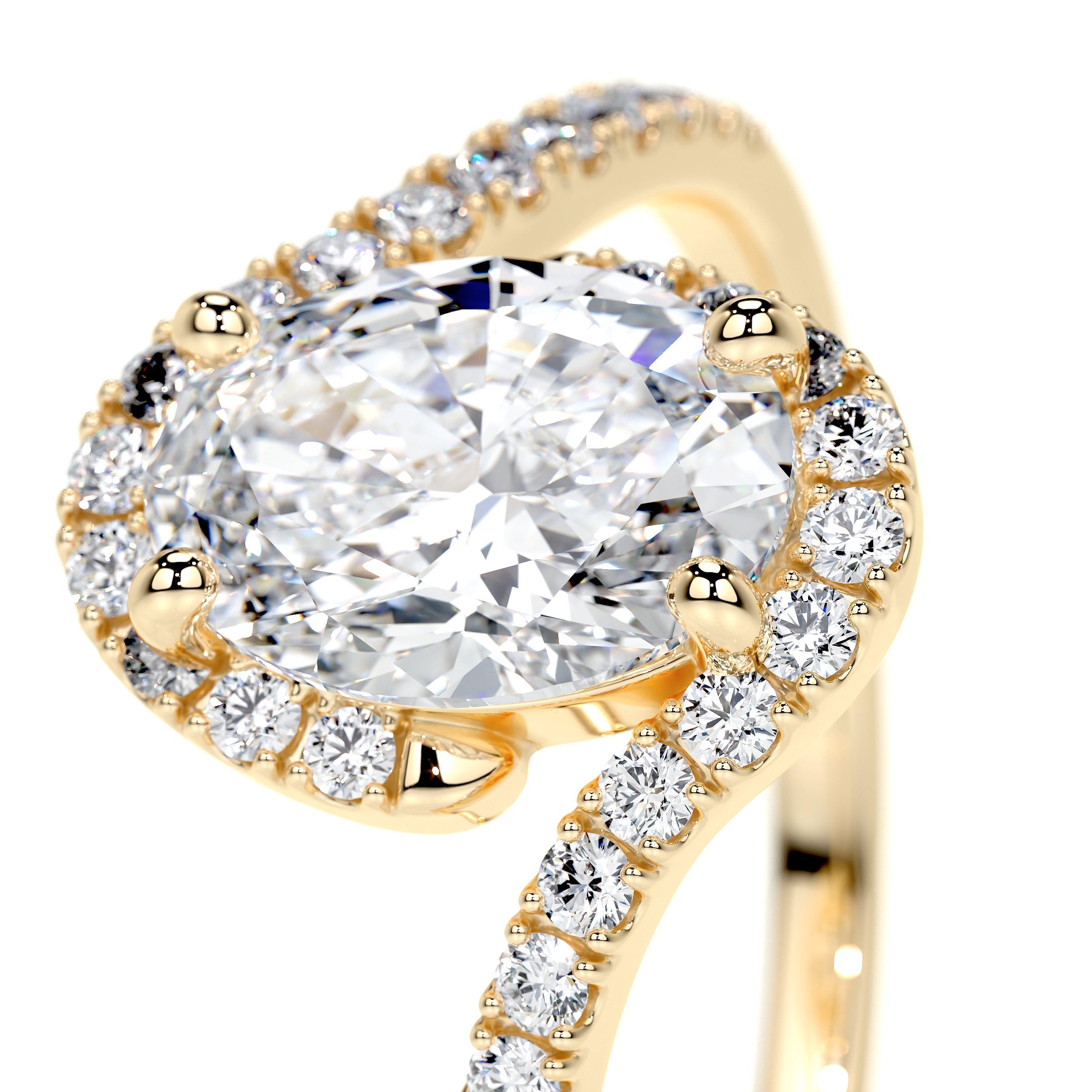 Stella Lab Grown Diamond Ring -18K Yellow Gold (RTS)