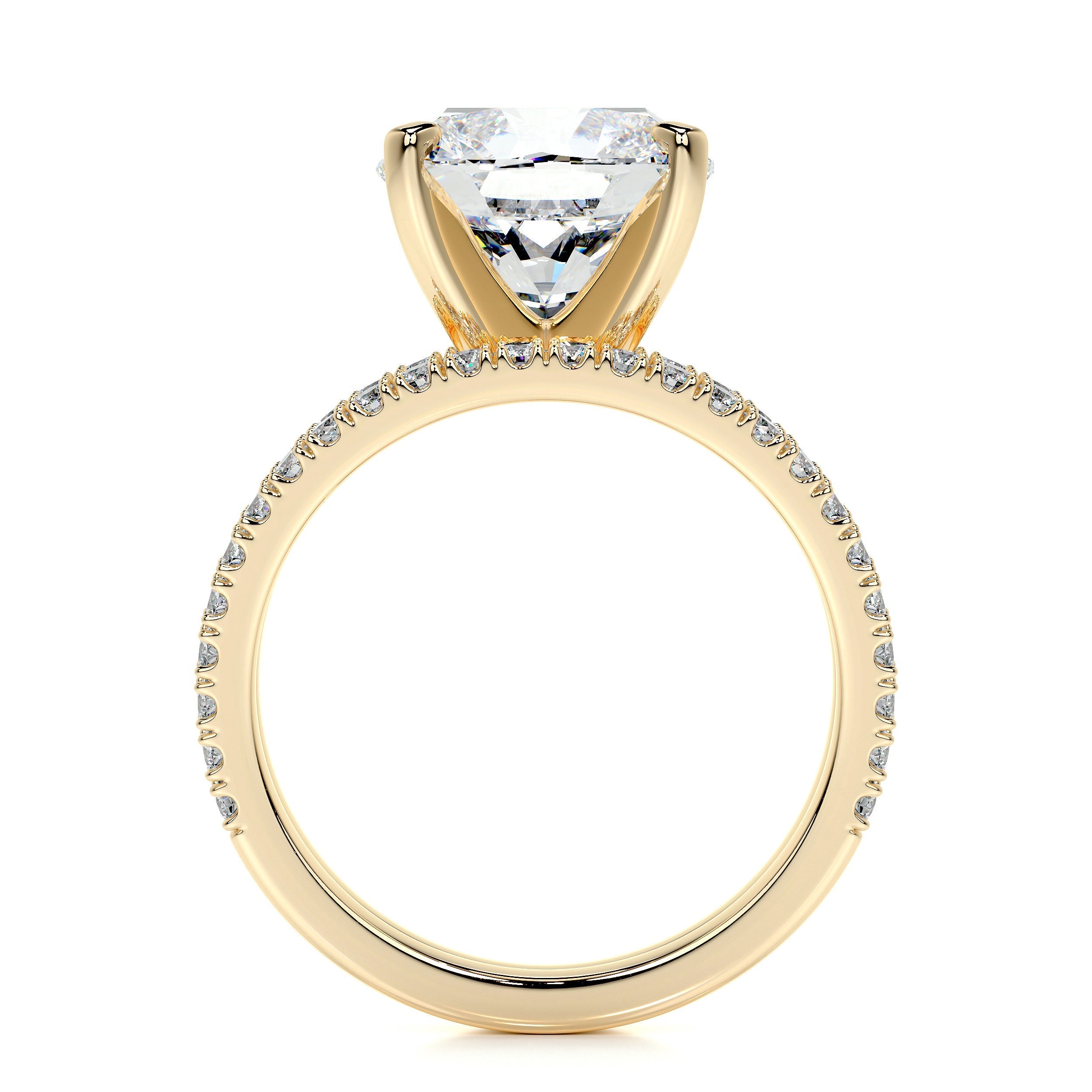 Stephanie Lab Grown Diamond Bridal Set -18K Yellow Gold (RTS)