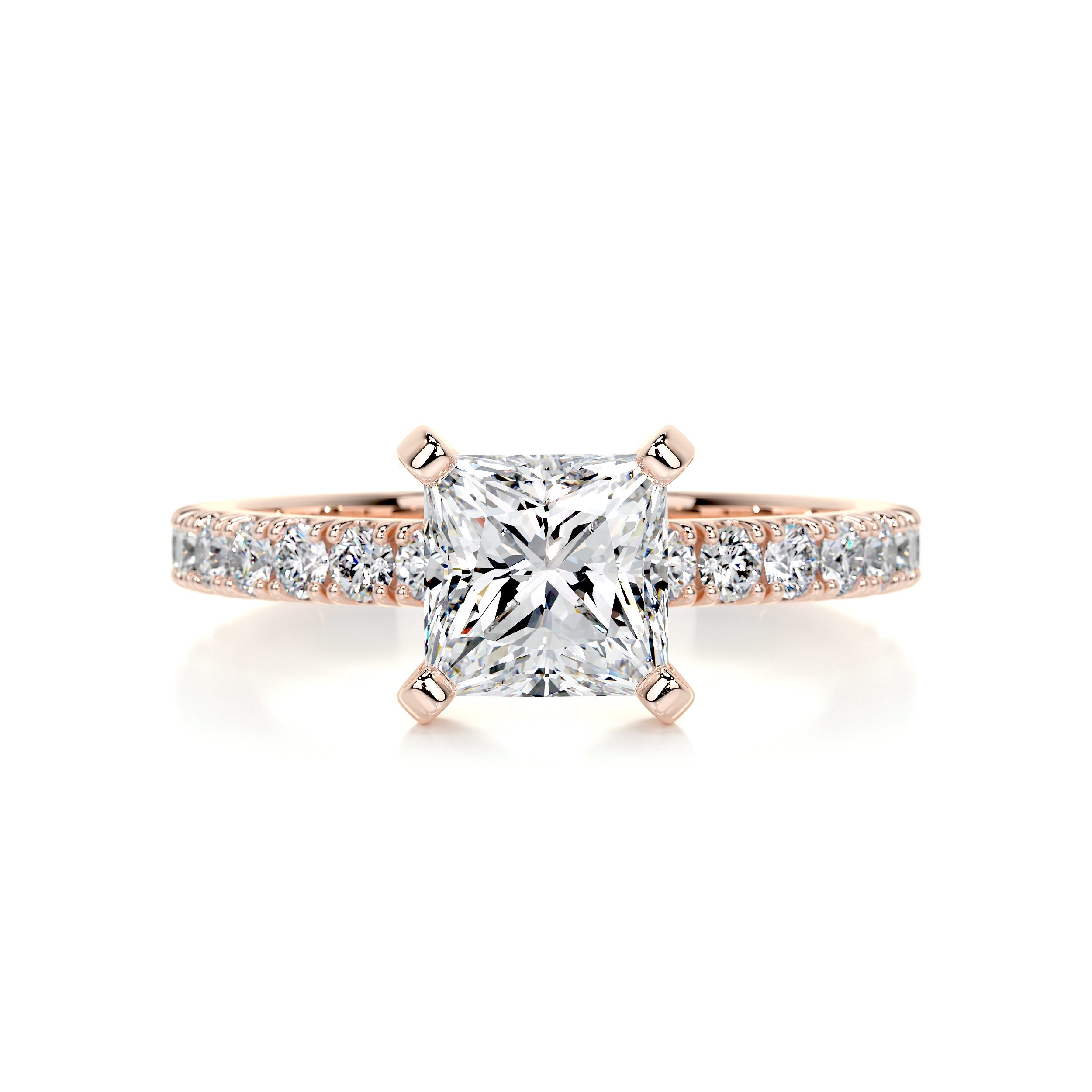 Blair Diamond Engagement Ring -14K Rose Gold - Main Stone 2.07 Carat