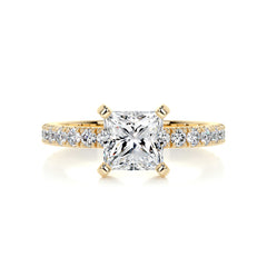 Blair Diamond Engagement Ring -18K Yellow Gold - Main Stone 2.07 Carat