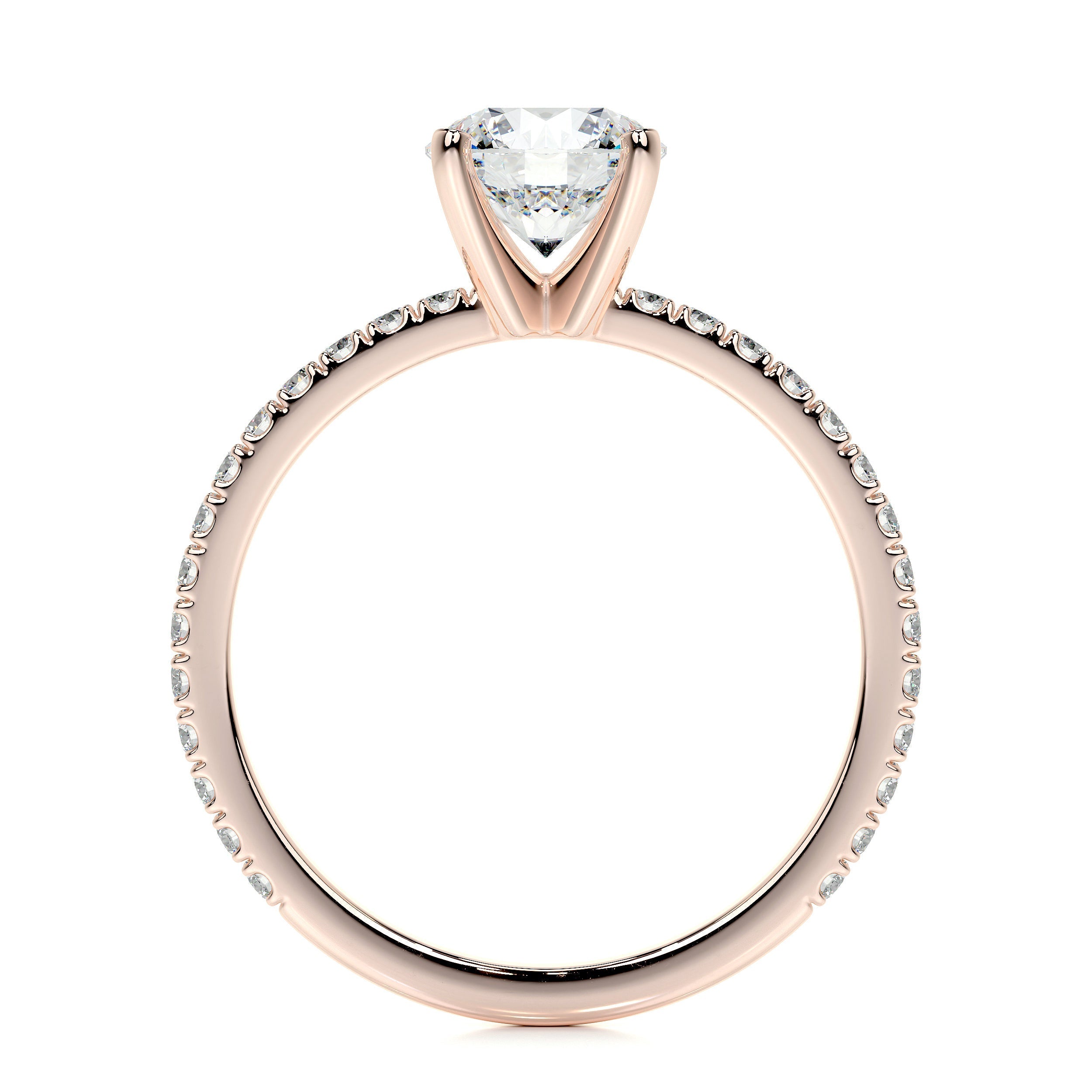 Stephanie Lab Grown Diamond Ring -14K Rose Gold (RTS)