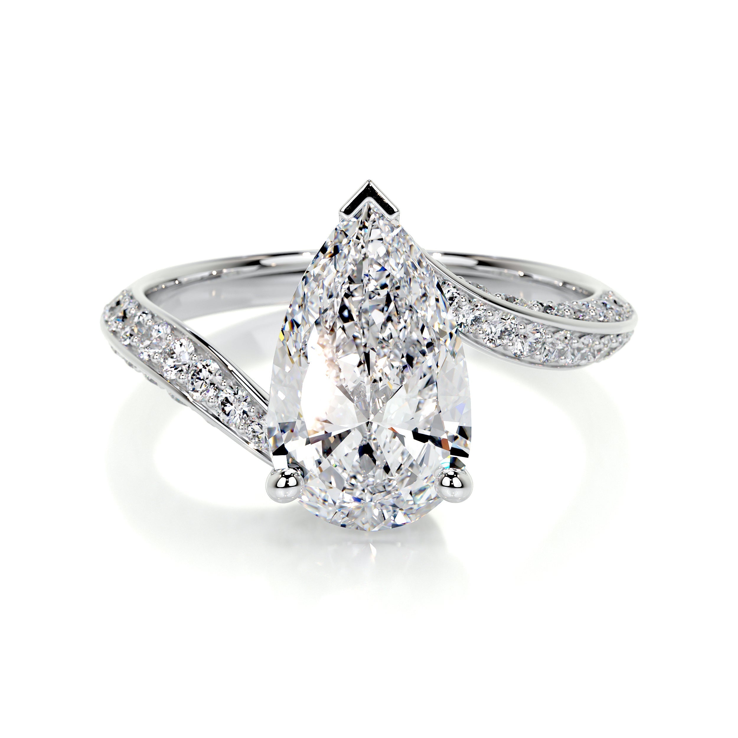 Sabrina Lab Grown Diamond Ring -14K White Gold (RTS)