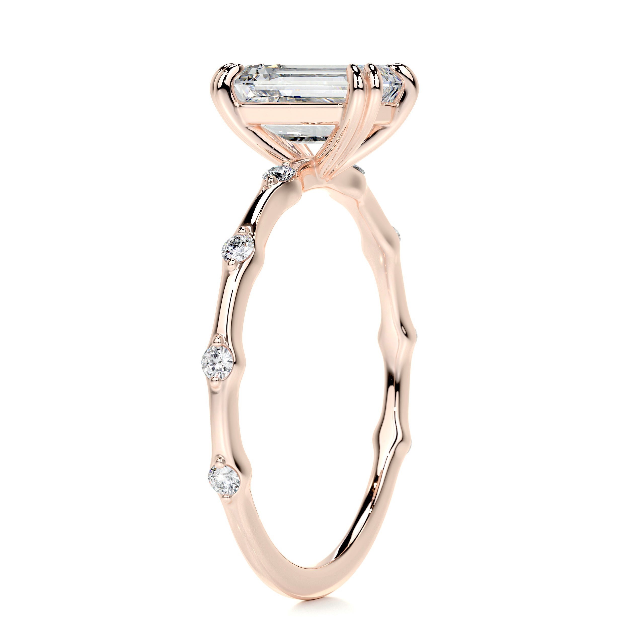 Wilma Diamond Engagement Ring -14K Rose Gold - Main Stone 1.55 Carat