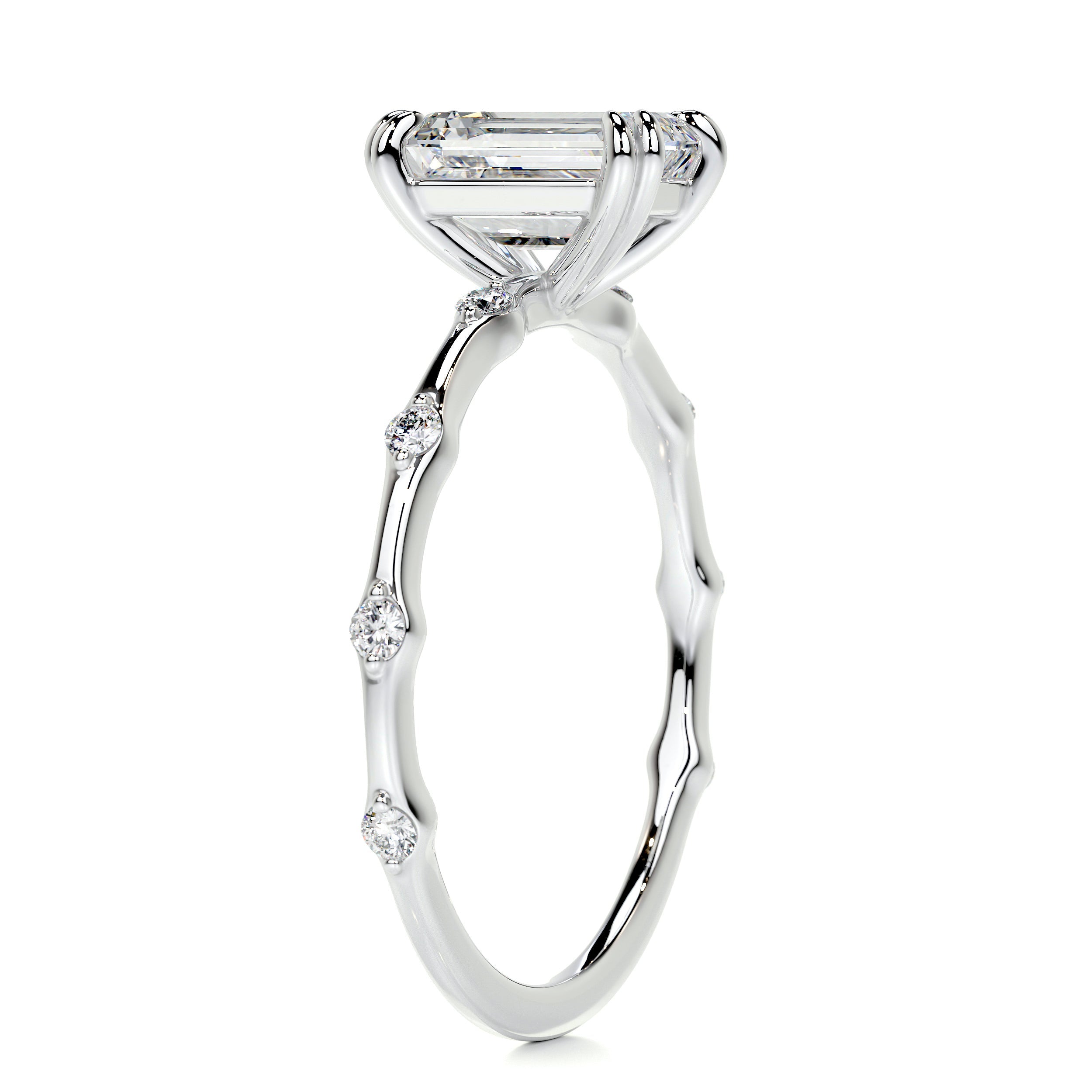 Wilma Diamond Engagement Ring -14K White Gold - Main Stone 1.55 Carat