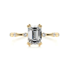 Wilma Diamond Engagement Ring -18K Yellow Gold - Main Stone 1.55 Carat