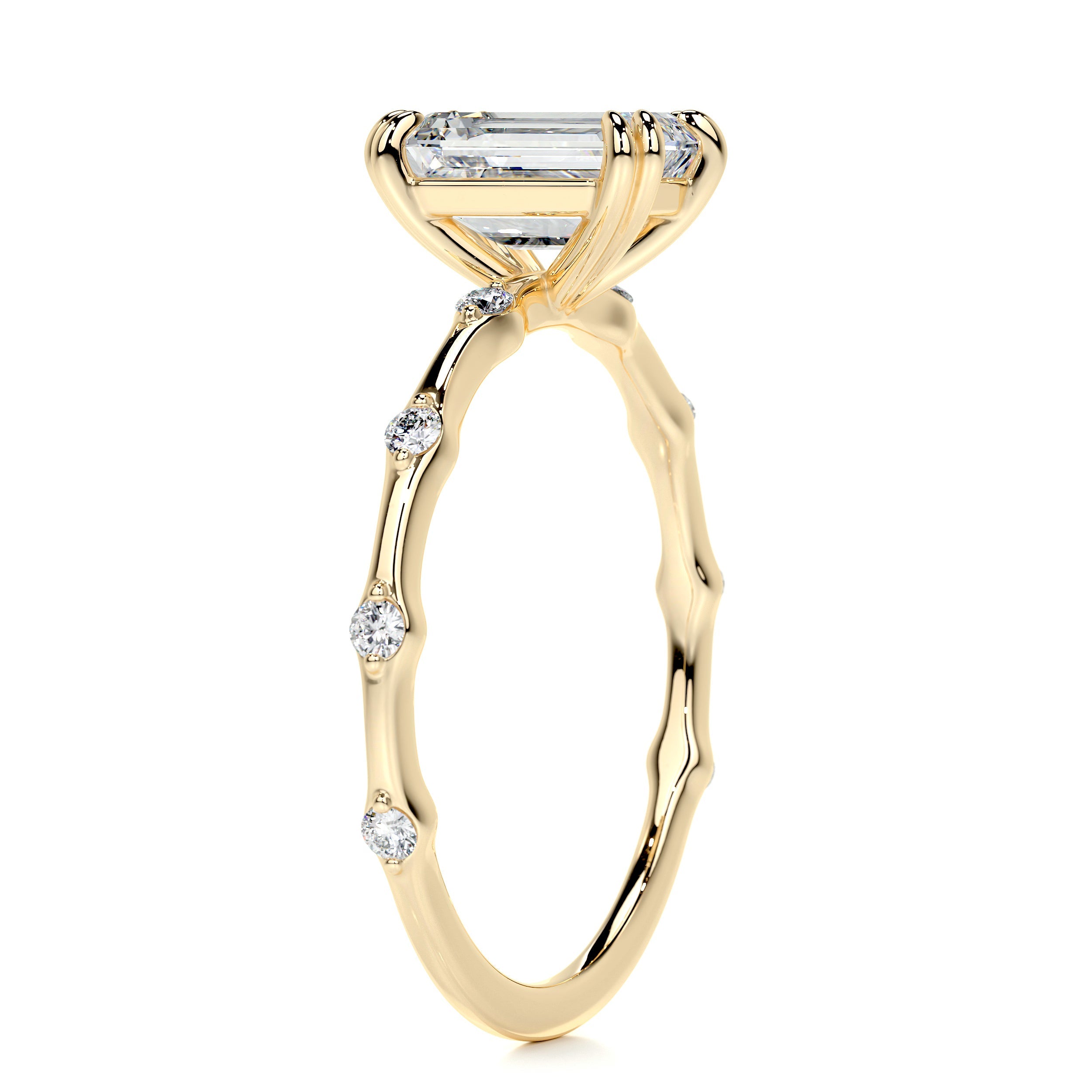 Wilma Diamond Engagement Ring -18K Yellow Gold - Main Stone 1.55 Carat