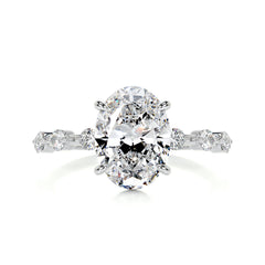 Bell Diamond Engagement Ring -Platinum - Main Stone 3 Carat