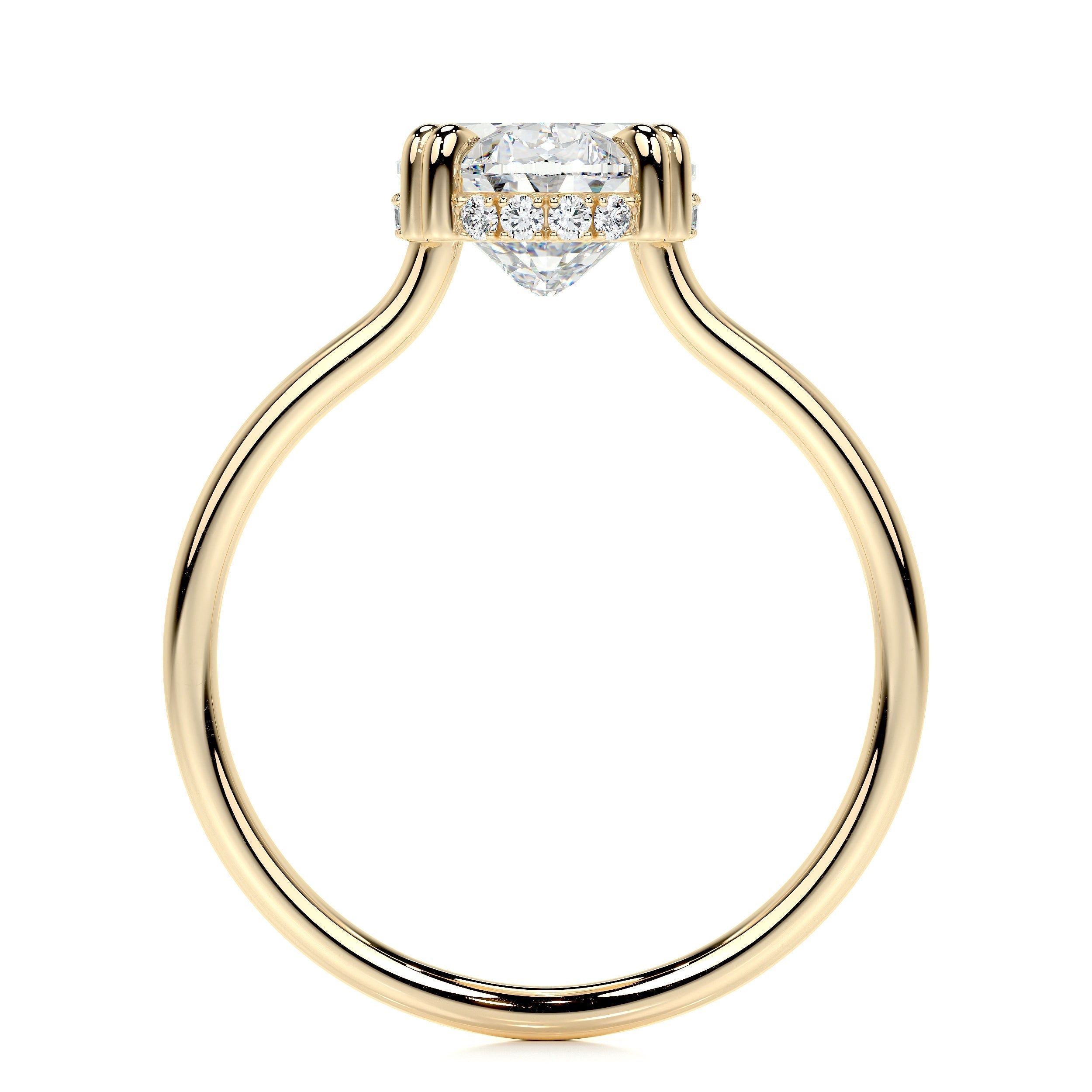 Harriet Lab Grown Diamond Ring   (3.1 Carat) -18K Yellow Gold