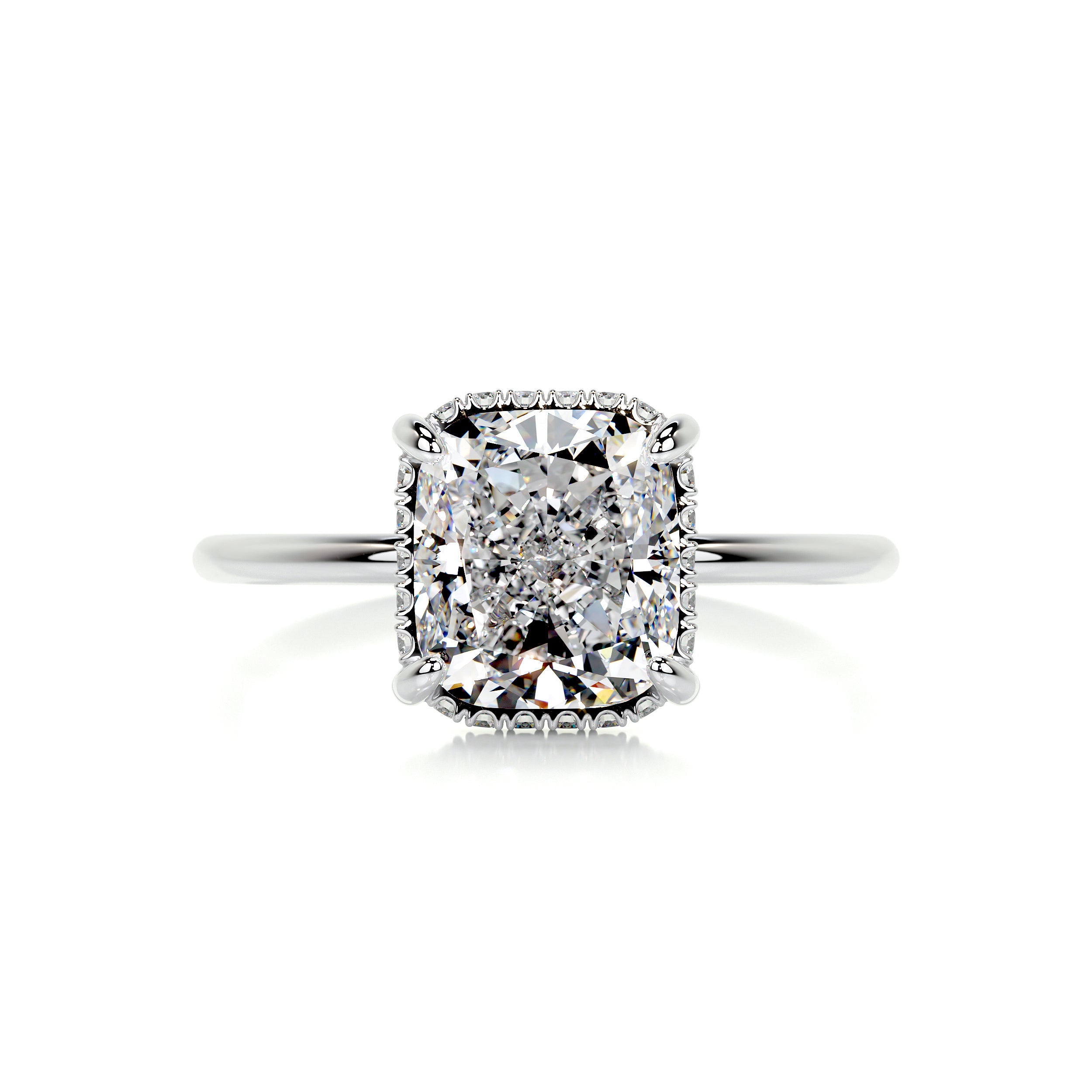 Priscilla Diamond Engagement Ring -Platinum - Main Stone 3.05 Carat