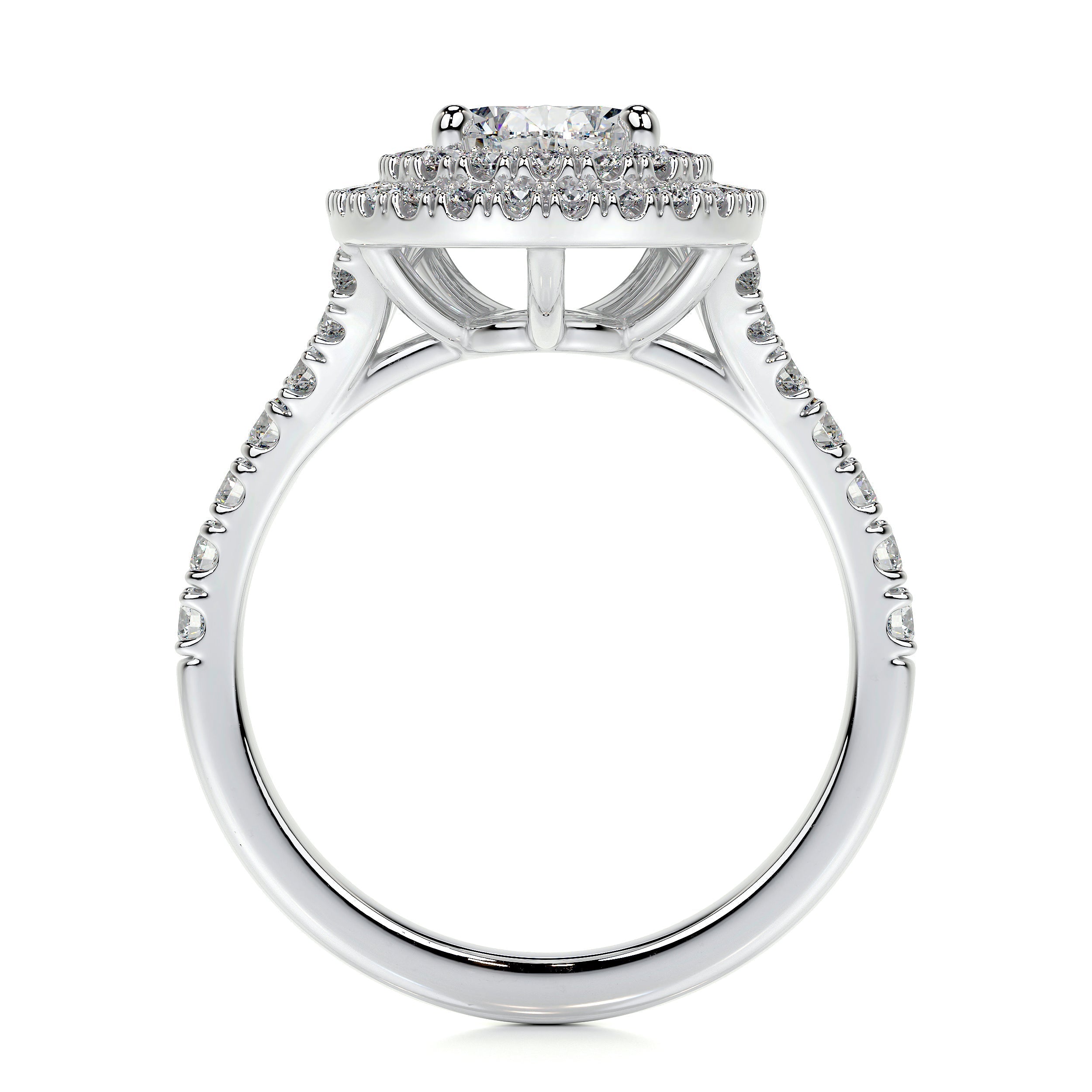 Melanie Lab Grown Diamond Ring   (1.75 Carat) -14K White Gold