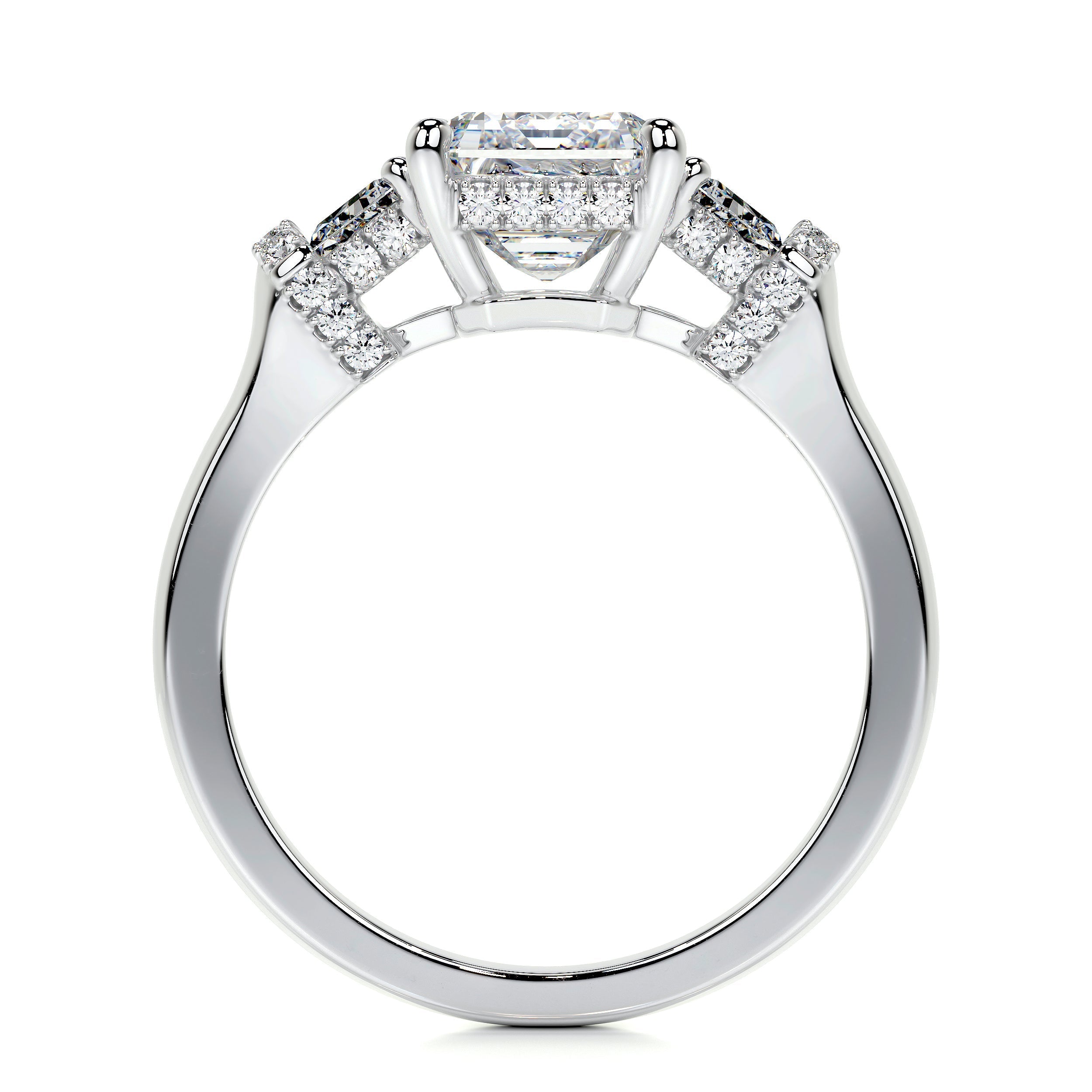 Viola Lab Grown Diamond Ring -14K White Gold (RTS)