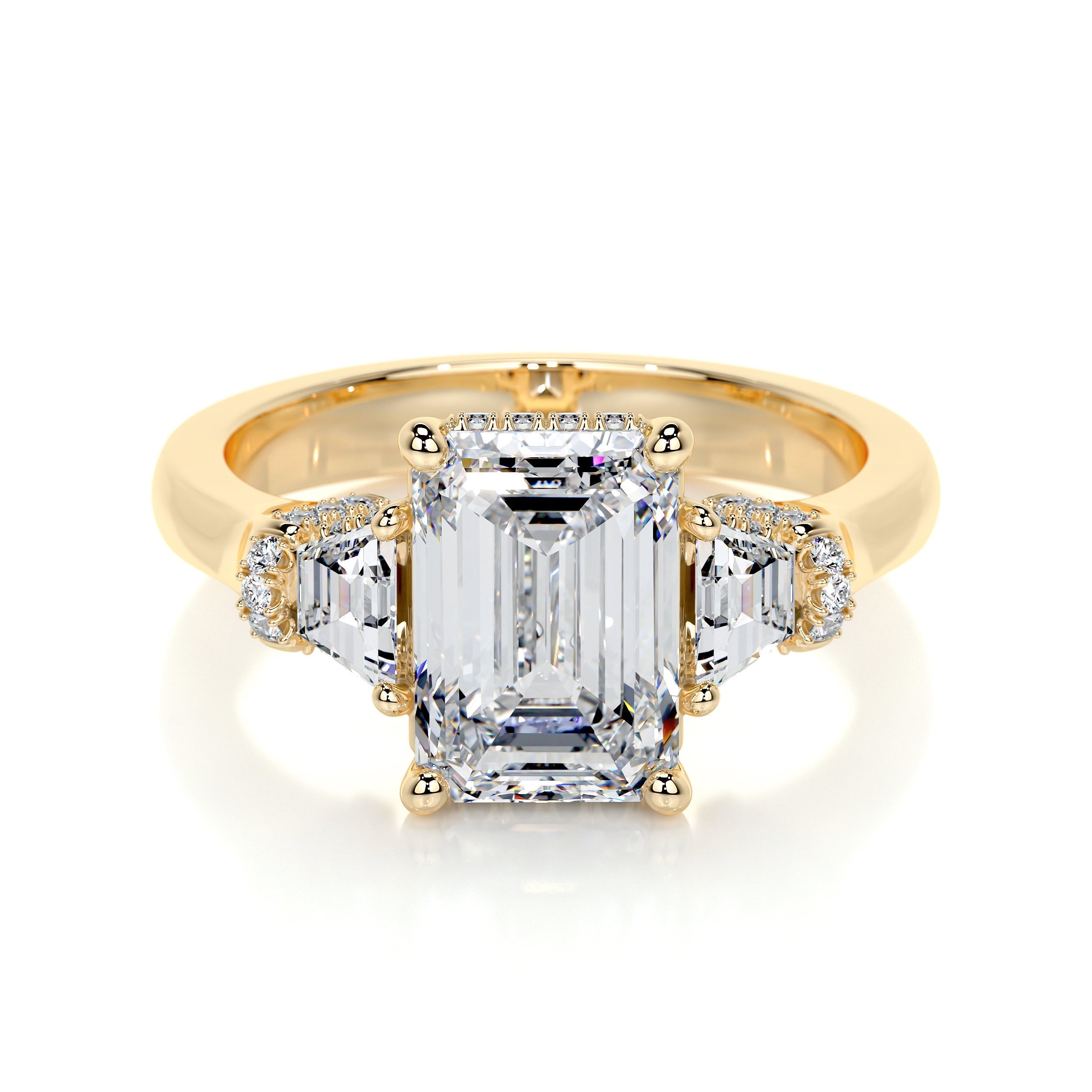 Viola Lab Grown Diamond Ring -18K Yellow Gold (RTS)