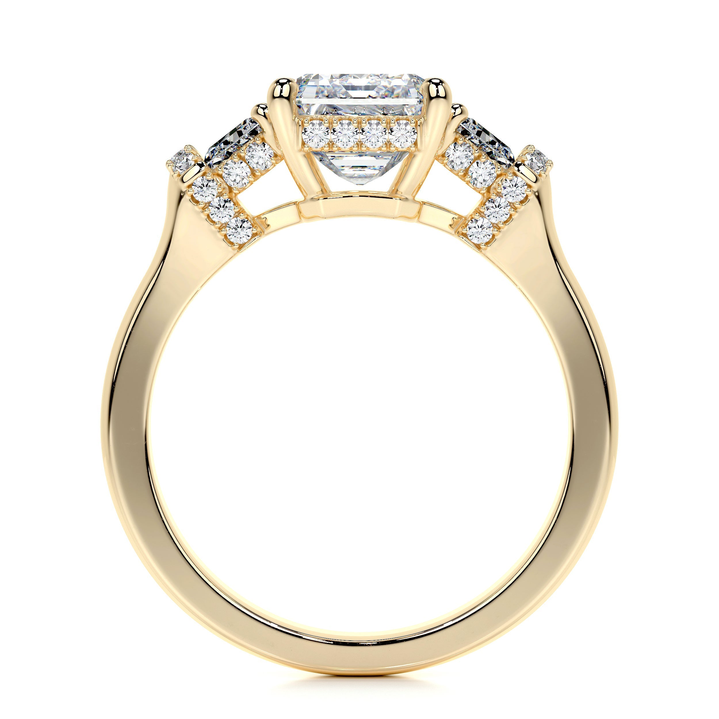 Viola Lab Grown Diamond Ring -18K Yellow Gold (RTS)