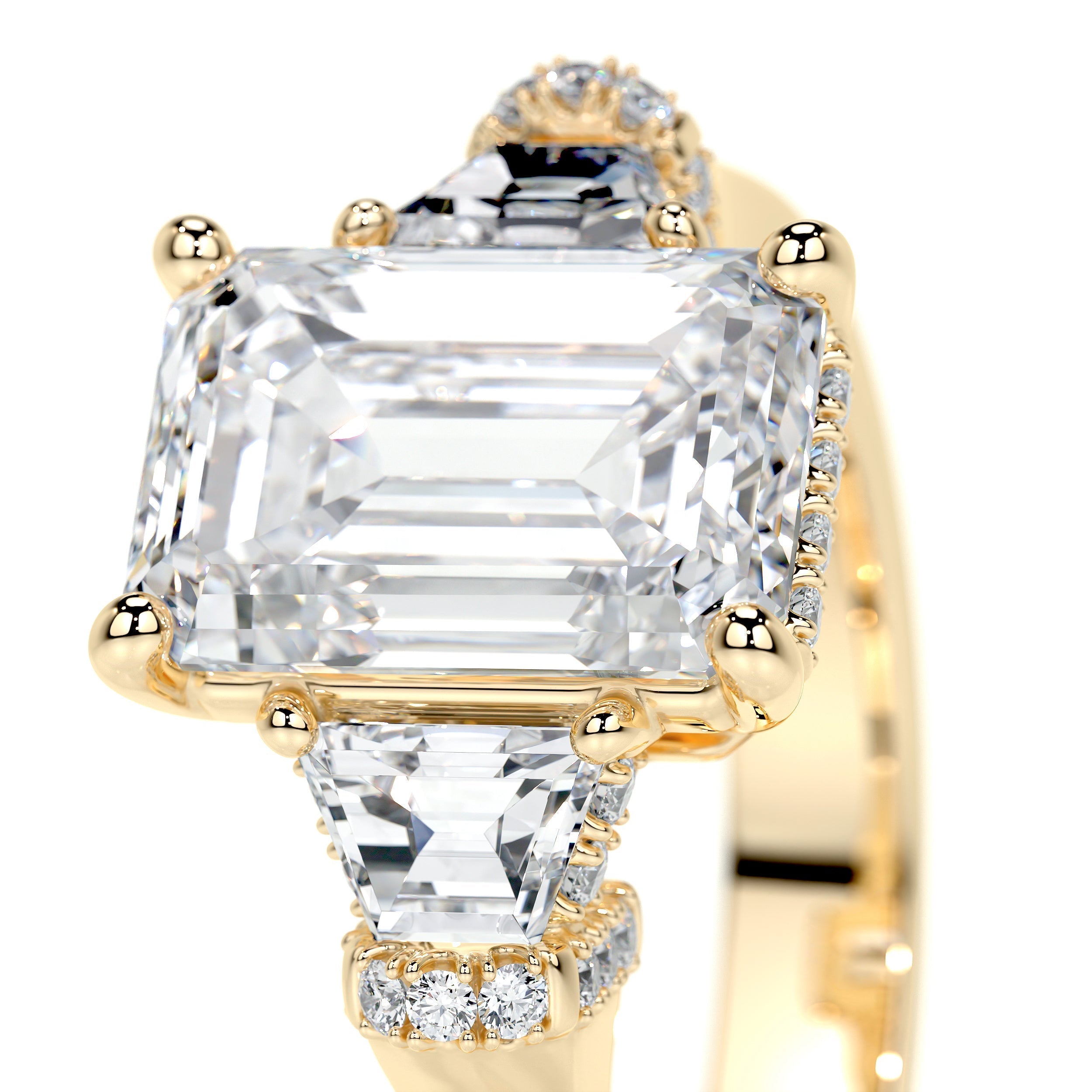 Viola Lab Grown Diamond Ring -18K Yellow Gold (RTS)