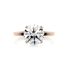 Jessica Diamond Engagement Ring -14K Rose Gold - Main Stone 5.85 Carat