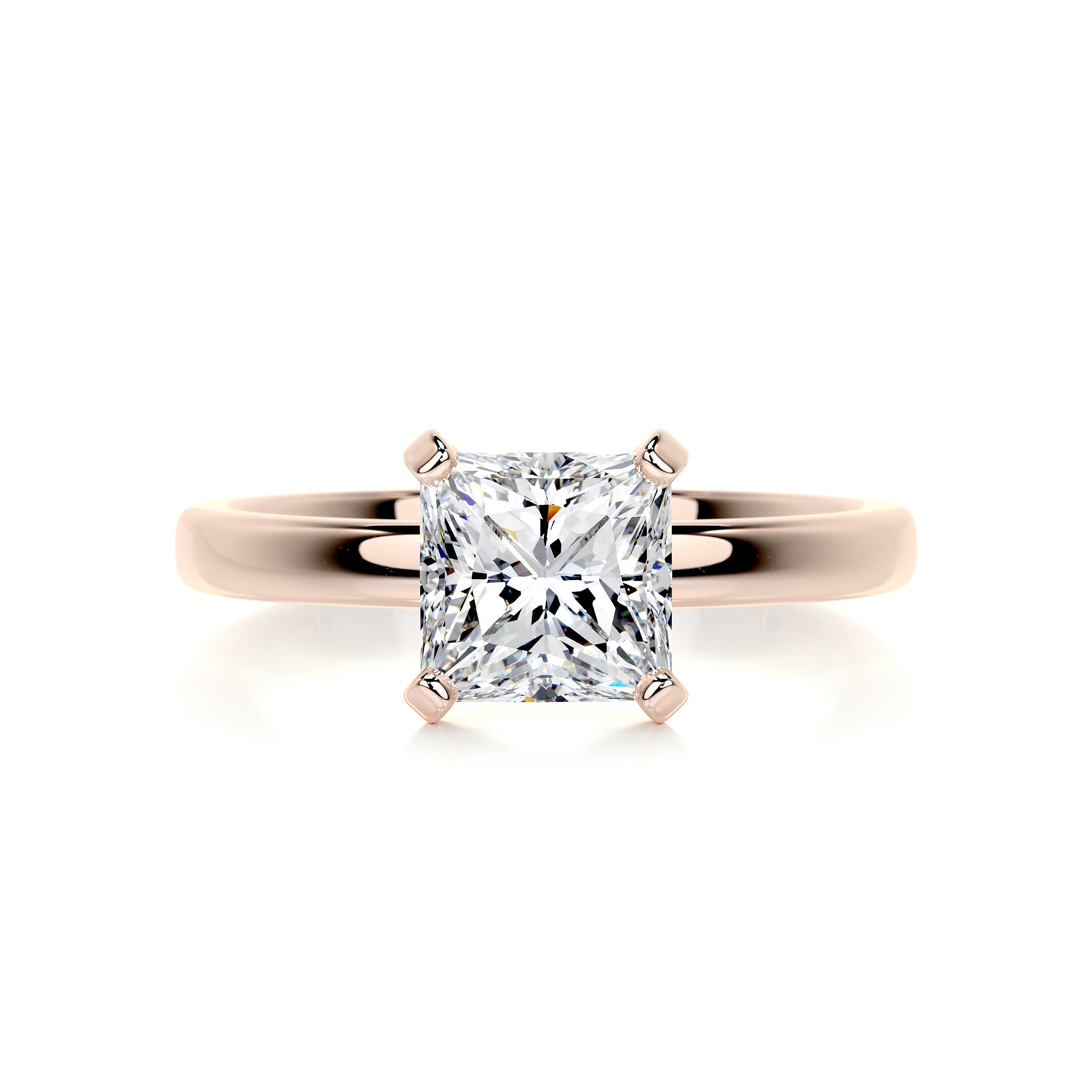 Isabelle Diamond Engagement Ring -14K Rose Gold - Main Stone 3.02 Carat