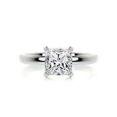 Isabelle Diamond Engagement Ring -18K White Gold - Main Stone 3.02 Carat