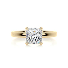Isabelle Diamond Engagement Ring -18K Yellow Gold - Main Stone 3.02 Carat