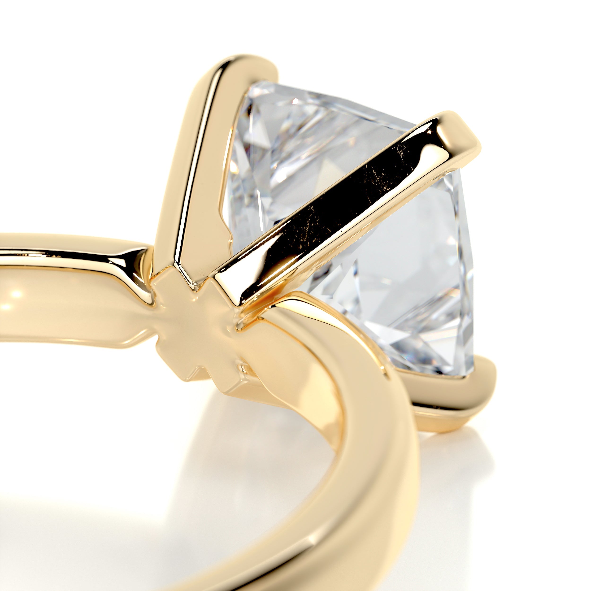 Isabelle Diamond Engagement Ring -18K Yellow Gold - Main Stone 3.02 Carat
