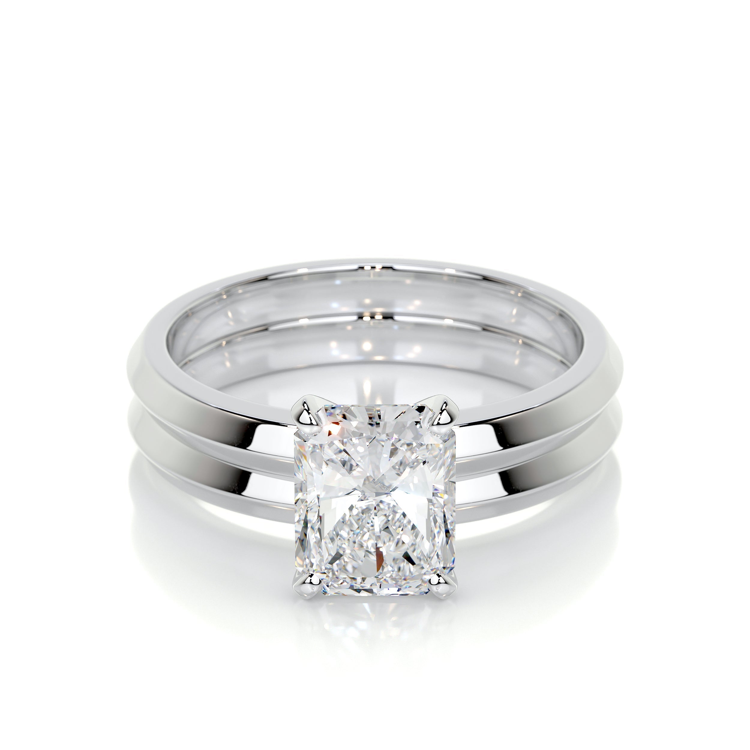 Carolina Lab Grown Diamond Bridal Set   (2 Carat) -14K White Gold