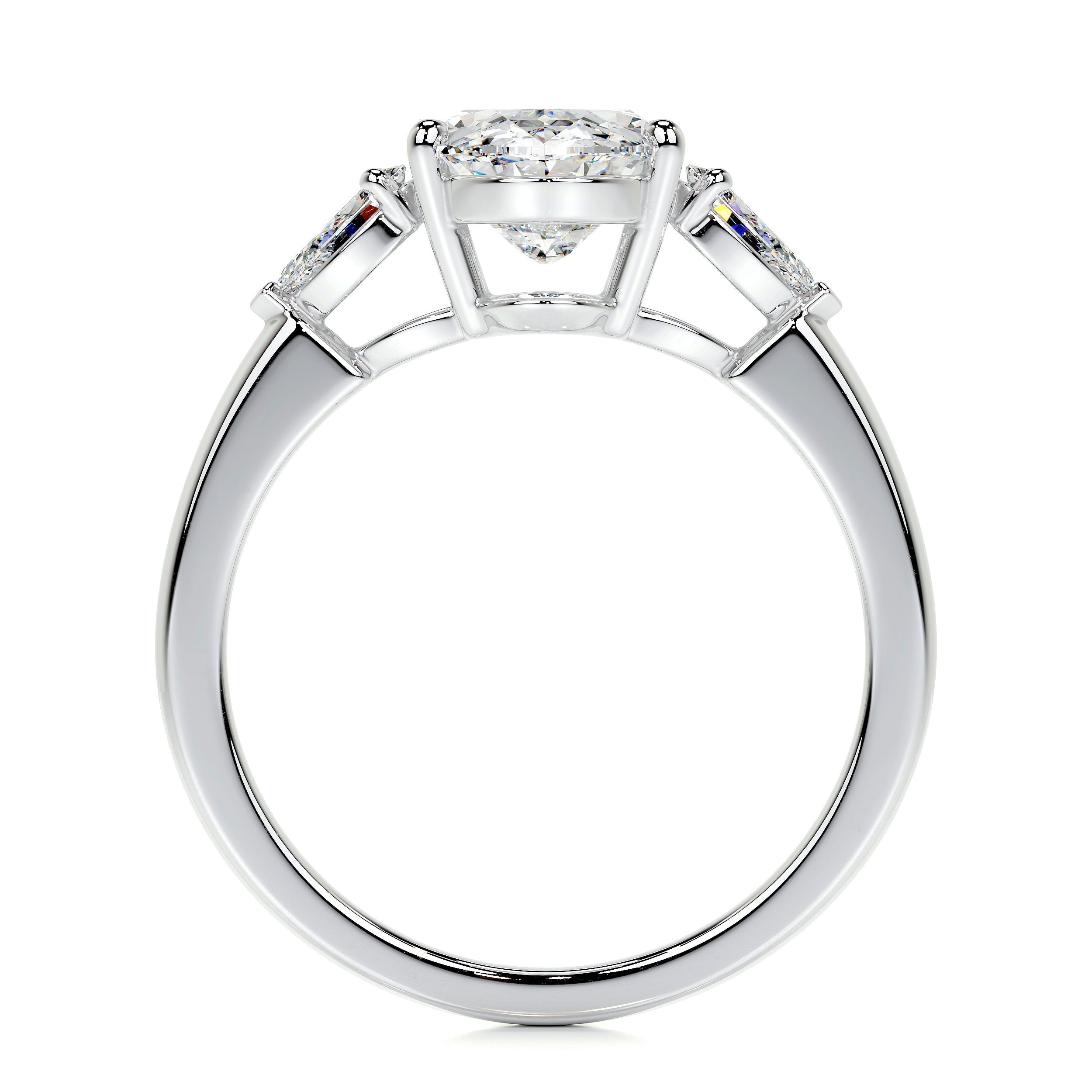 Kamala Lab Grown Diamond Ring   (3.3 Carat) -14K White Gold