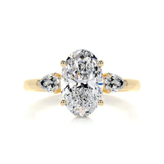 Kamala Diamond Engagement Ring -18K Yellow Gold - Main Stone 2.05 Carat