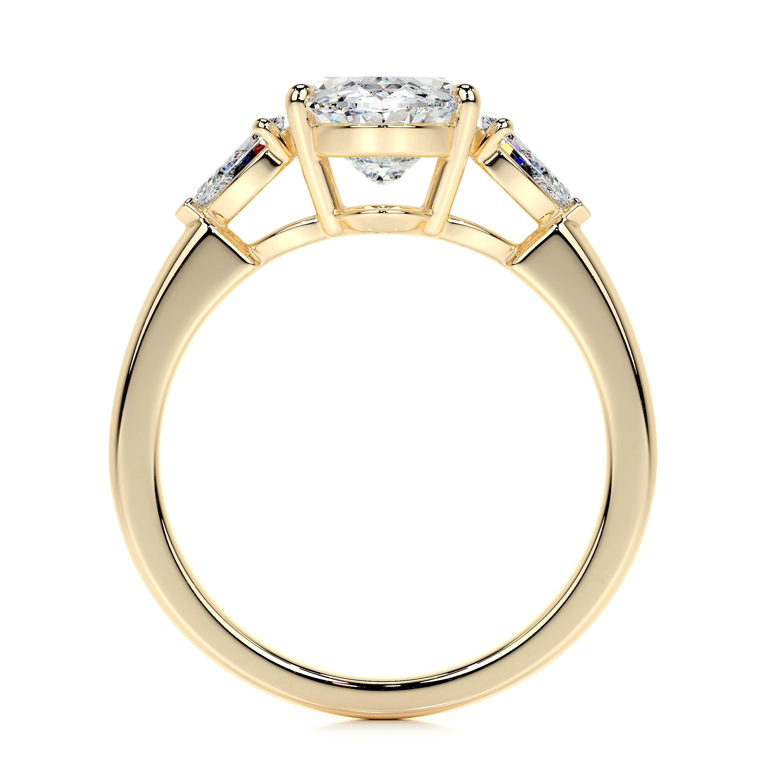 Kamala Lab Grown Diamond Ring   (3.3 Carat) -18K Yellow Gold