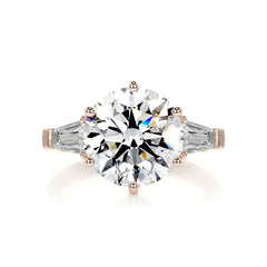 Skylar Diamond Engagement Ring -14K Rose Gold - Main Stone 5.85 Carat