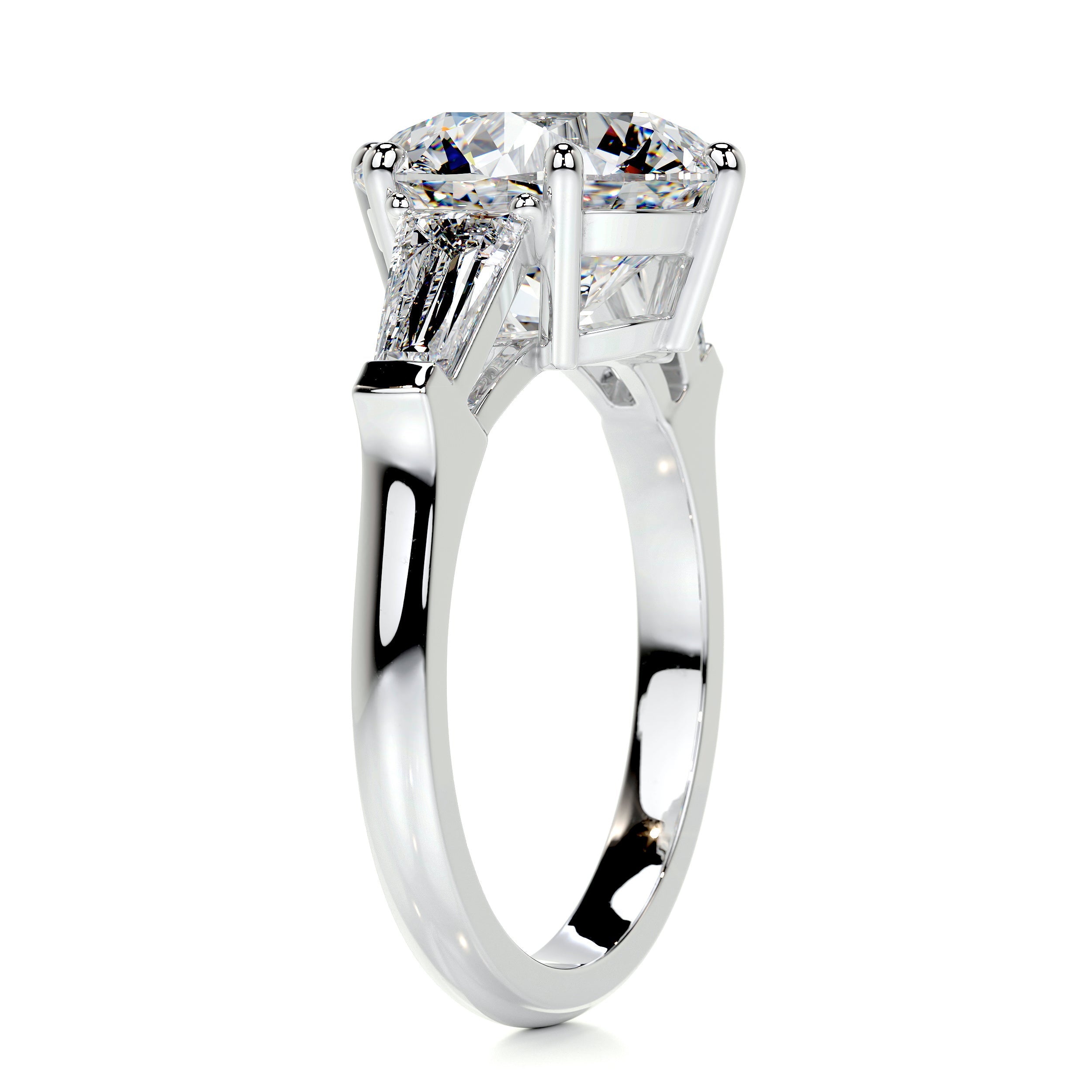 Skylar Diamond Engagement Ring -14K White Gold - Main Stone 5.85 Carat