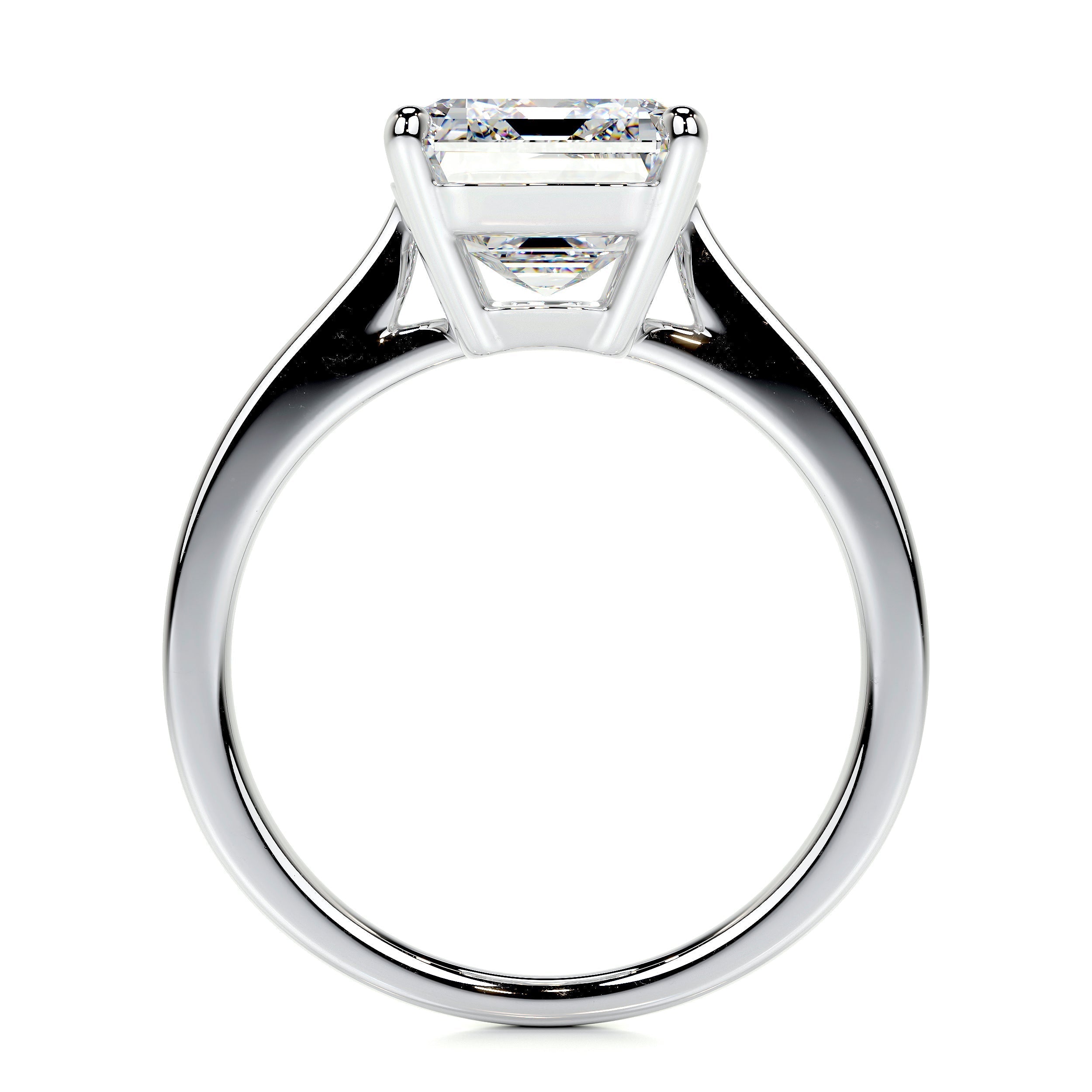 Mariana Lab Grown Diamond Ring   (4 Carat) -14K White Gold