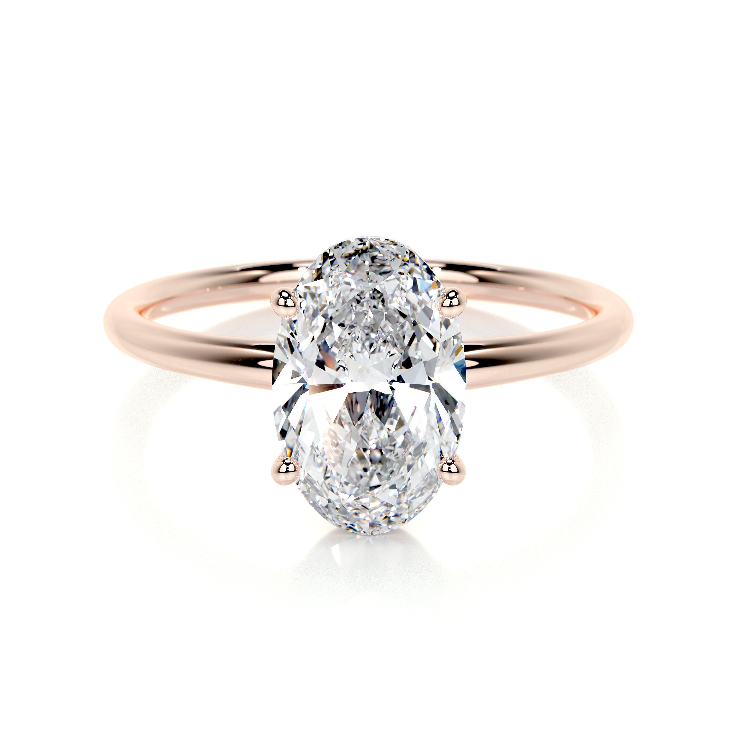 Adaline Lab Grown Diamond Ring -14K Rose Gold (RTS)