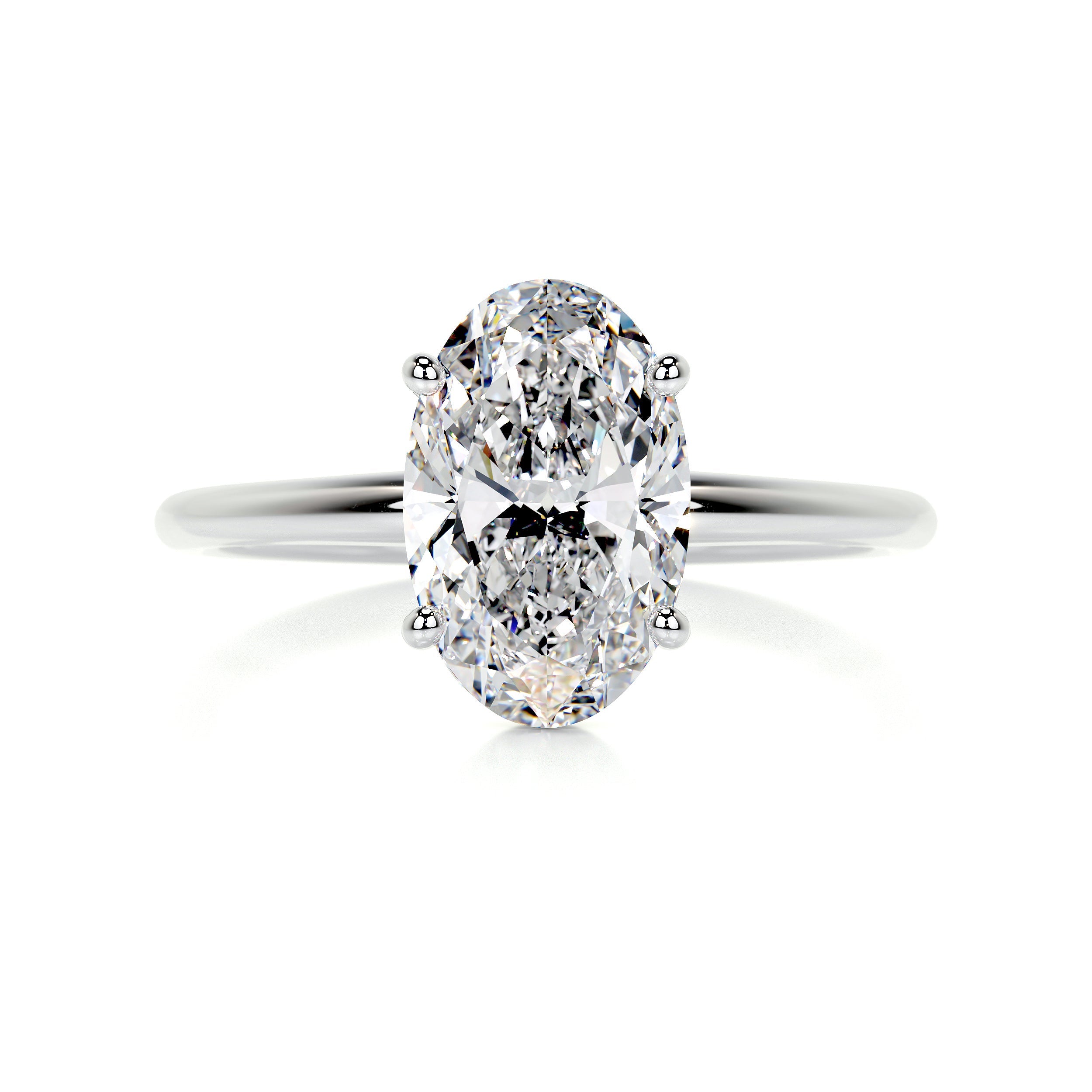 Adaline Diamond Engagement Ring -14K White Gold - Main Stone 1.02 Carat
