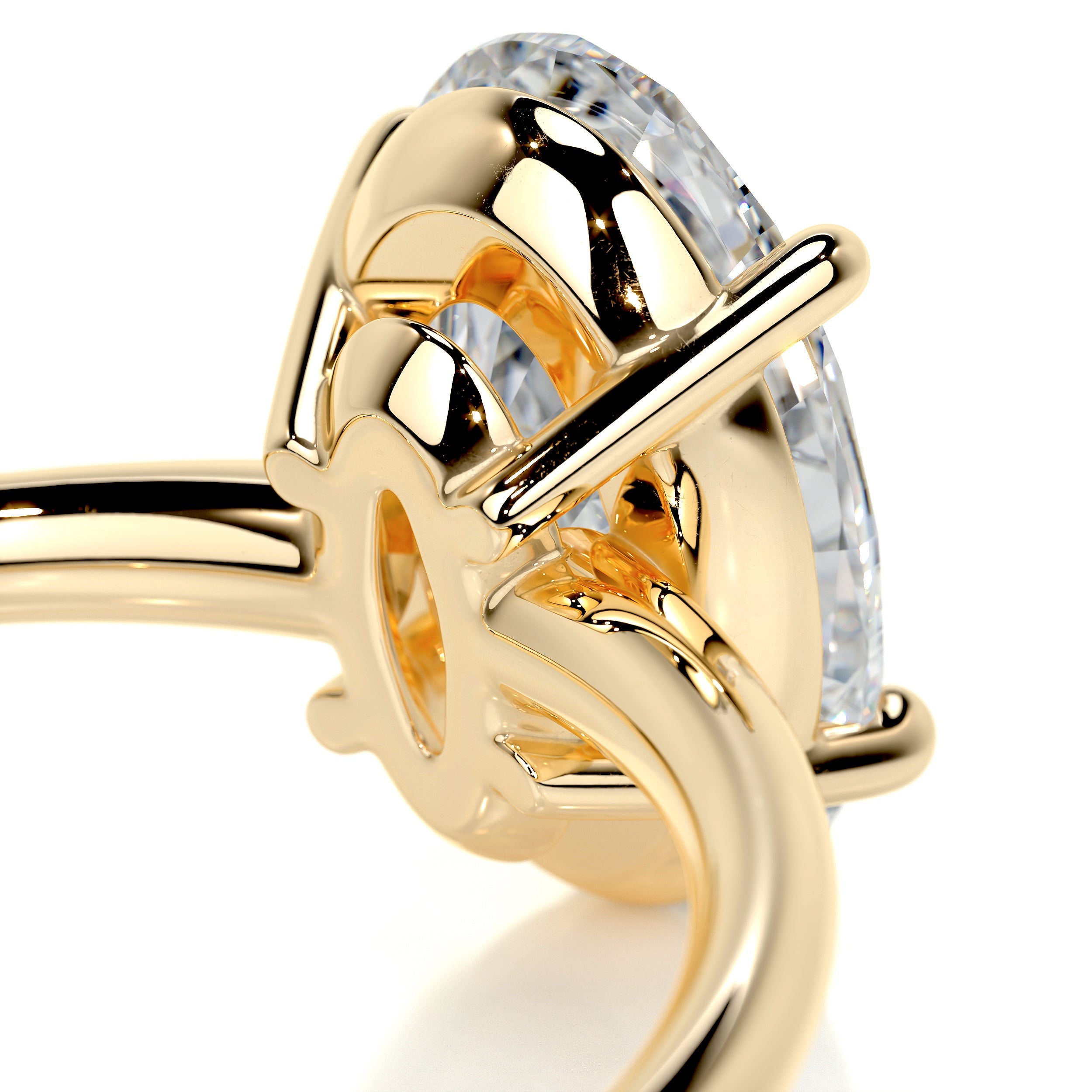 Adaline Diamond Engagement Ring -18K Yellow Gold - Main Stone 1.02 Carat