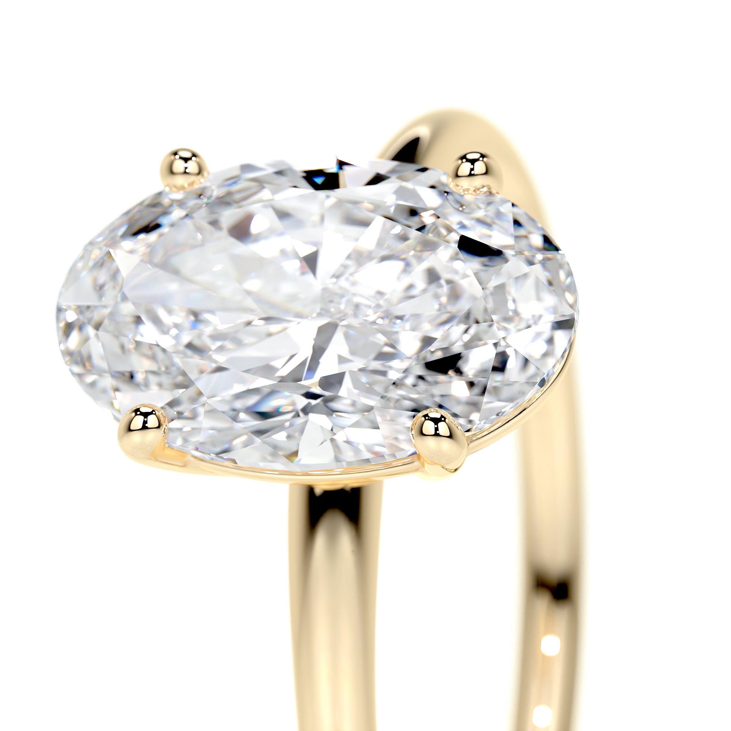 Adaline Lab Grown Diamond Ring   (2 Carat) -18K Yellow Gold (RTS)