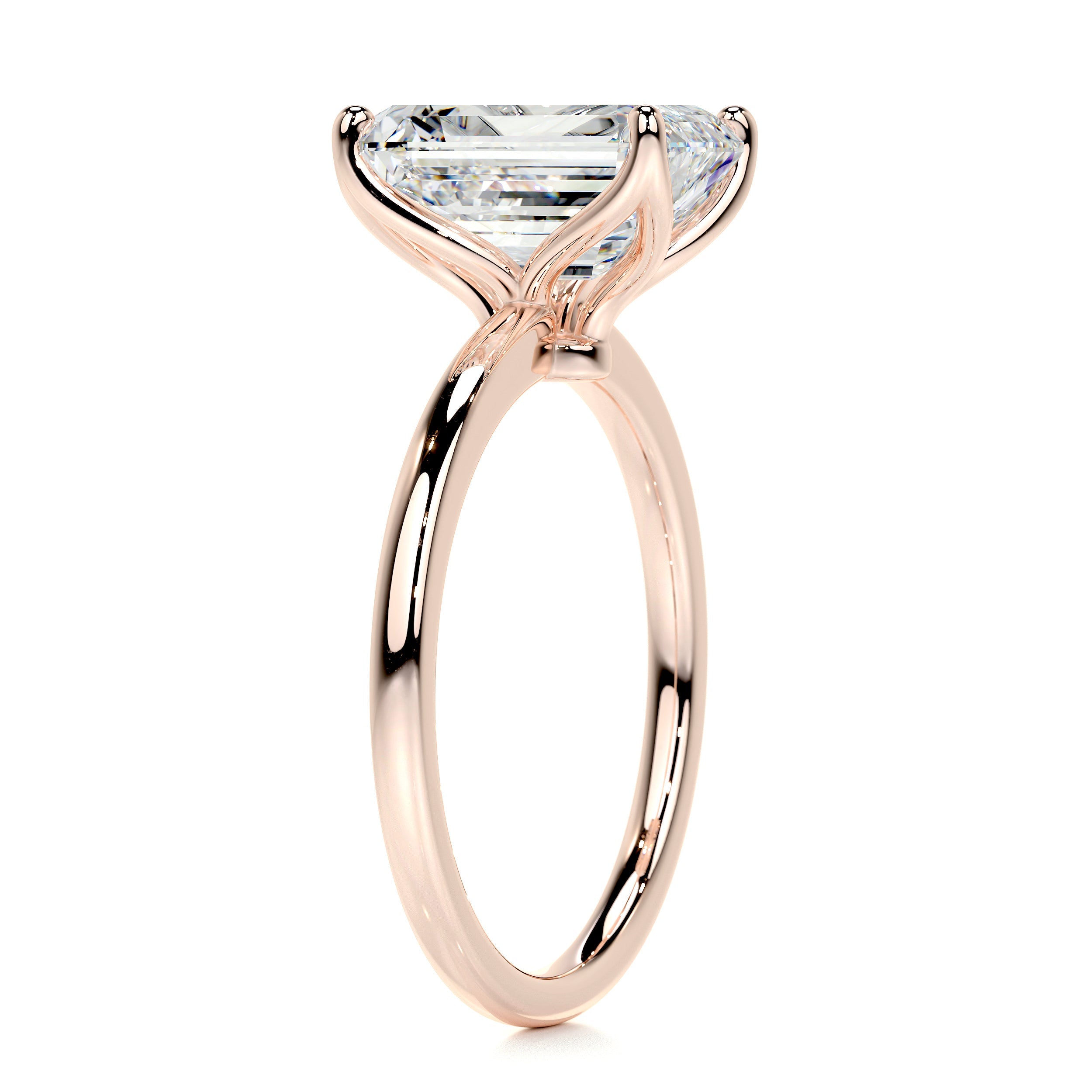 Phoenix Diamond Engagement Ring -14K Rose Gold - Main Stone 1.55 Carat