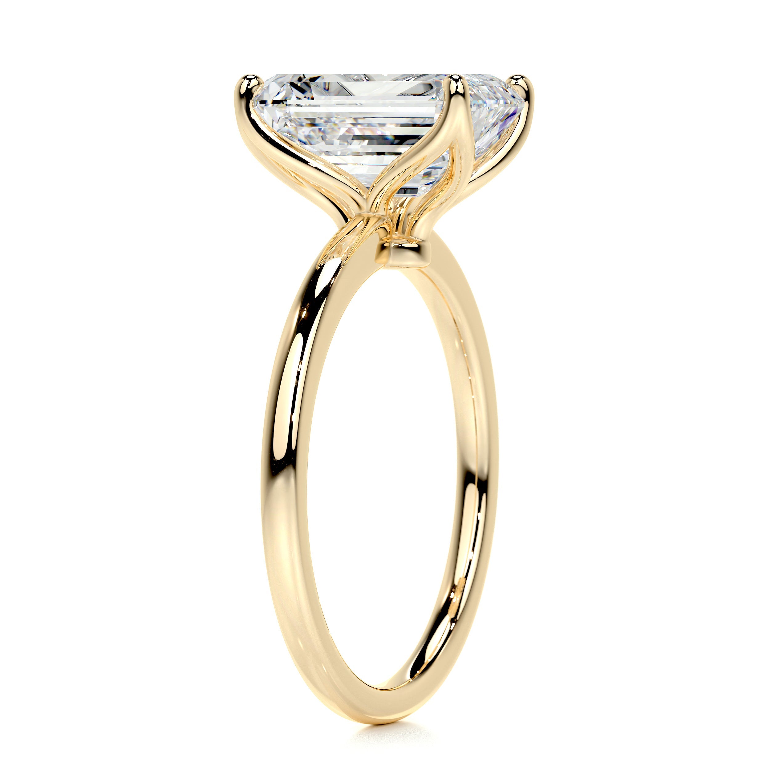 Phoenix Diamond Engagement Ring -18K Yellow Gold - Main Stone 1.55 Carat