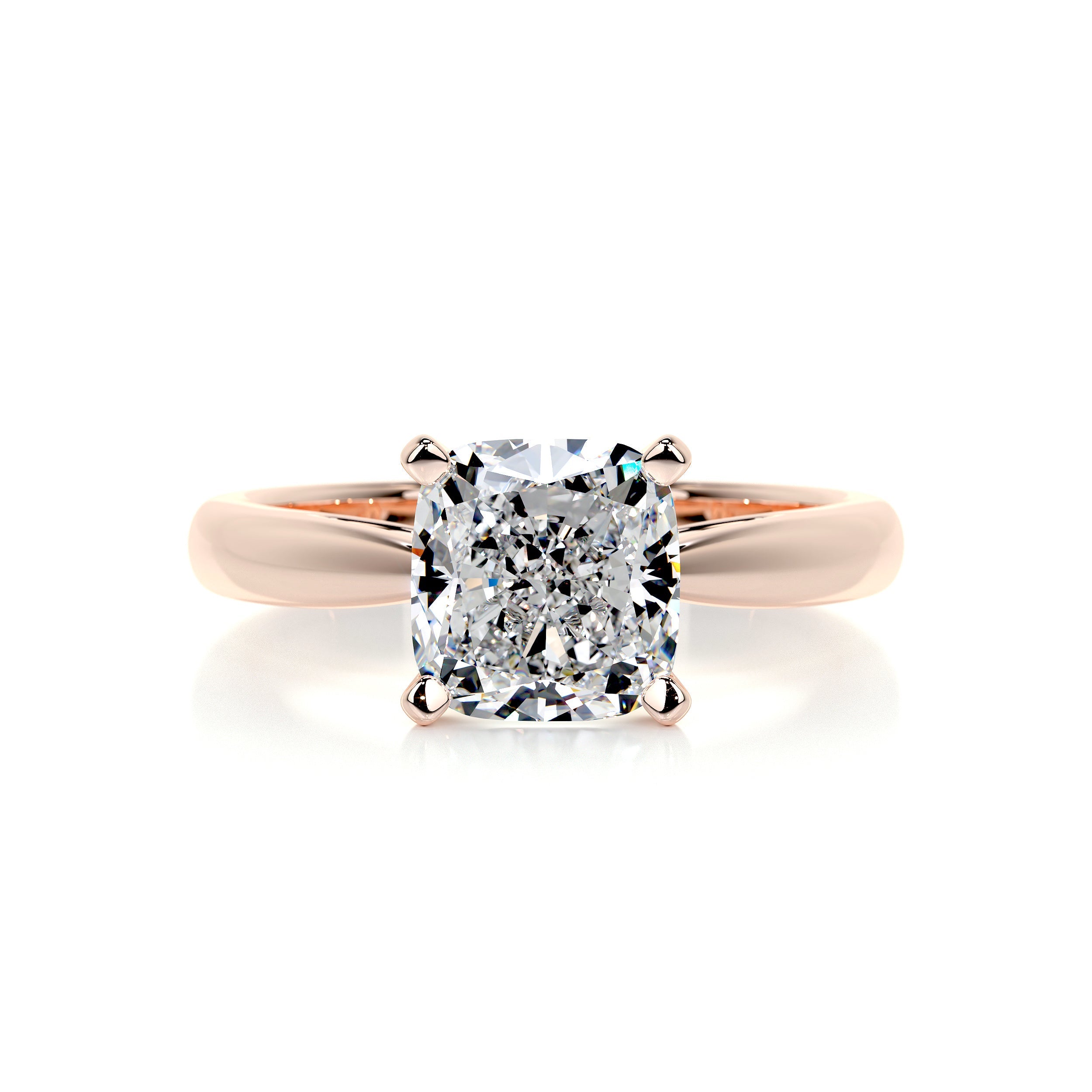 Diana Diamond Engagement Ring -14K Rose Gold - Main Stone 3.05 Carat