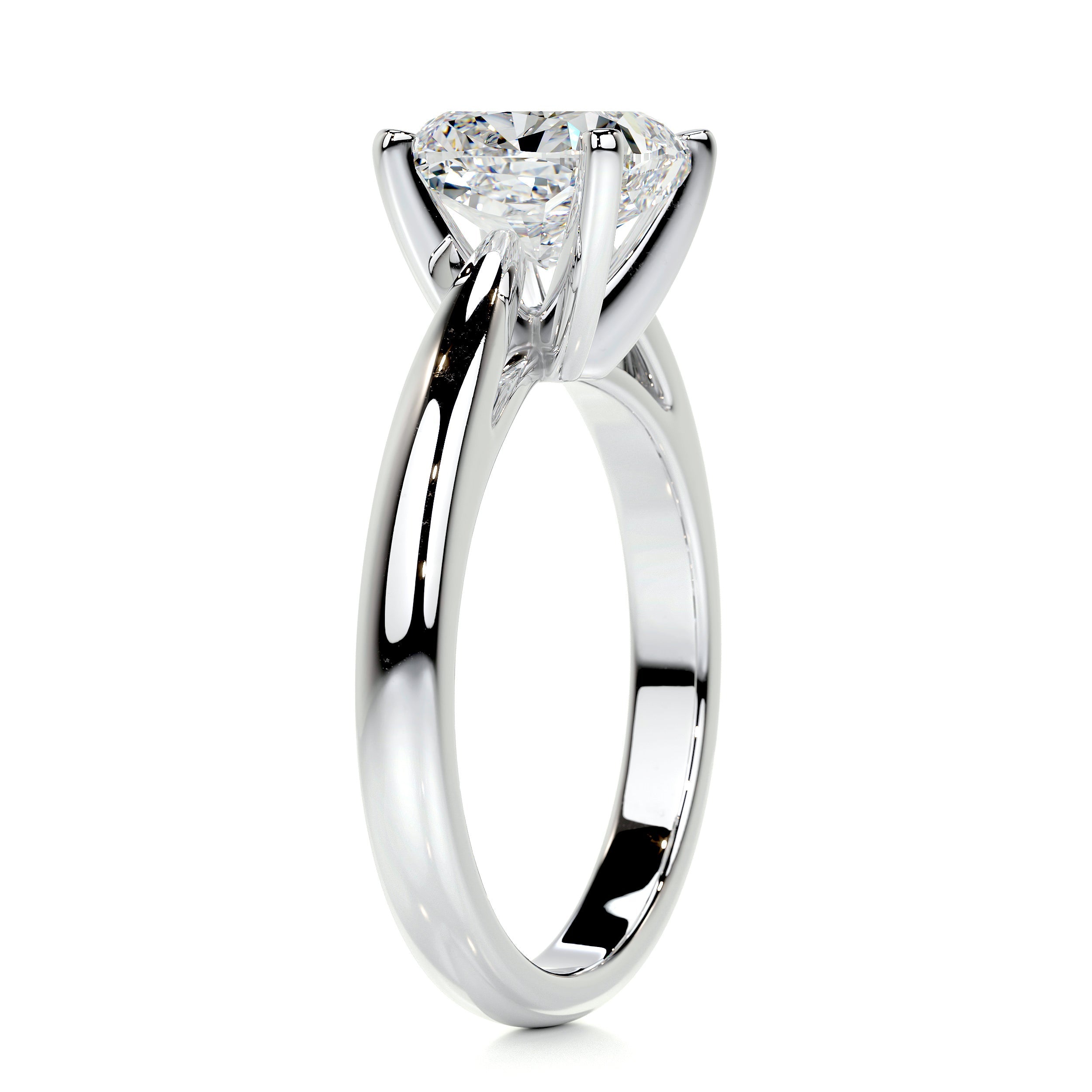 Diana Diamond Engagement Ring -14K White Gold - Main Stone 3.05 Carat