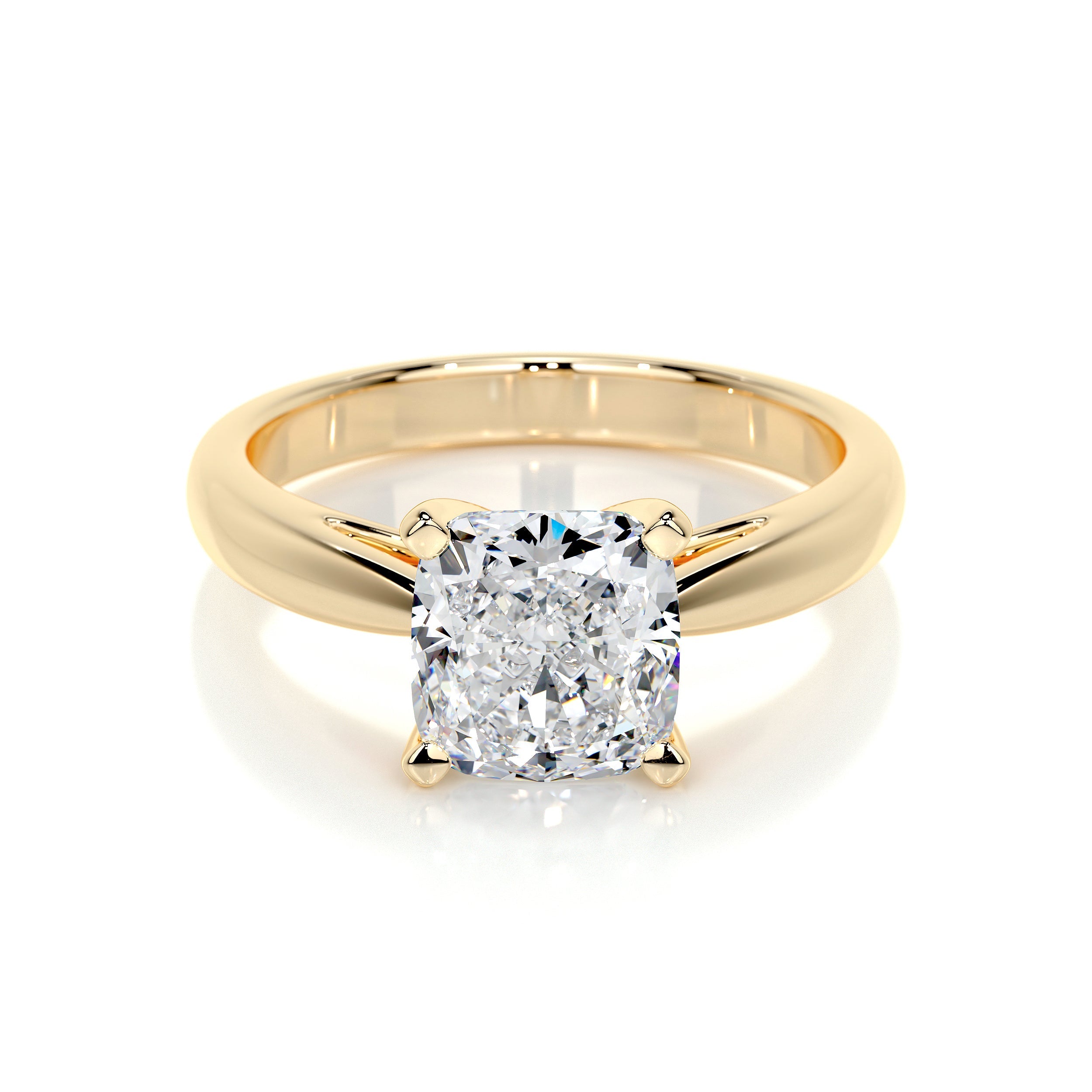 Diana Moissanite Ring - 18K Yellow Gold (RTS)