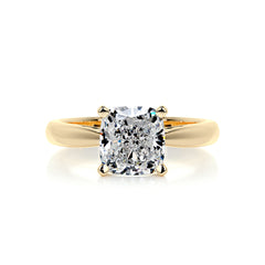 Diana Diamond Engagement Ring -18K Yellow Gold - Main Stone 3.05 Carat