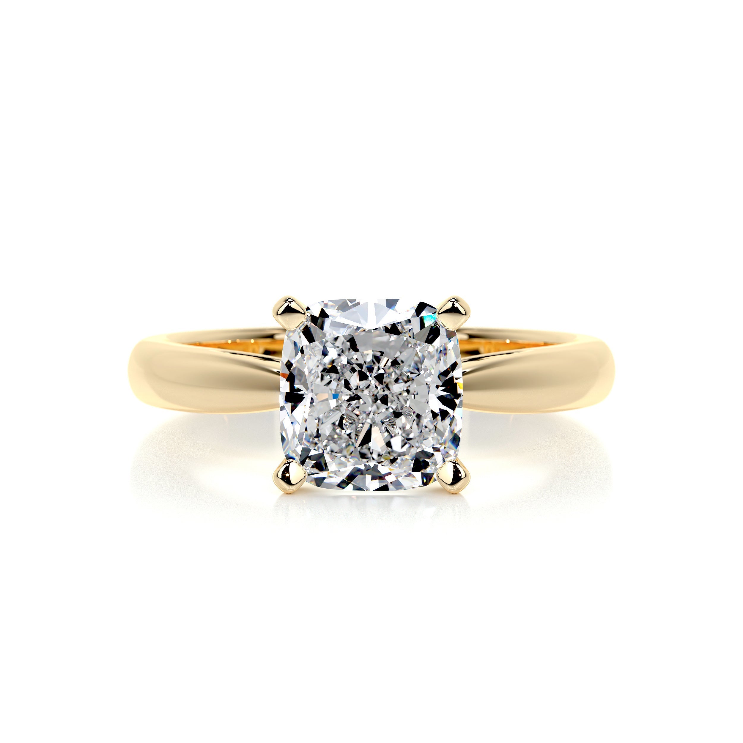 Diana Diamond Engagement Ring -18K Yellow Gold - Main Stone 3.05 Carat