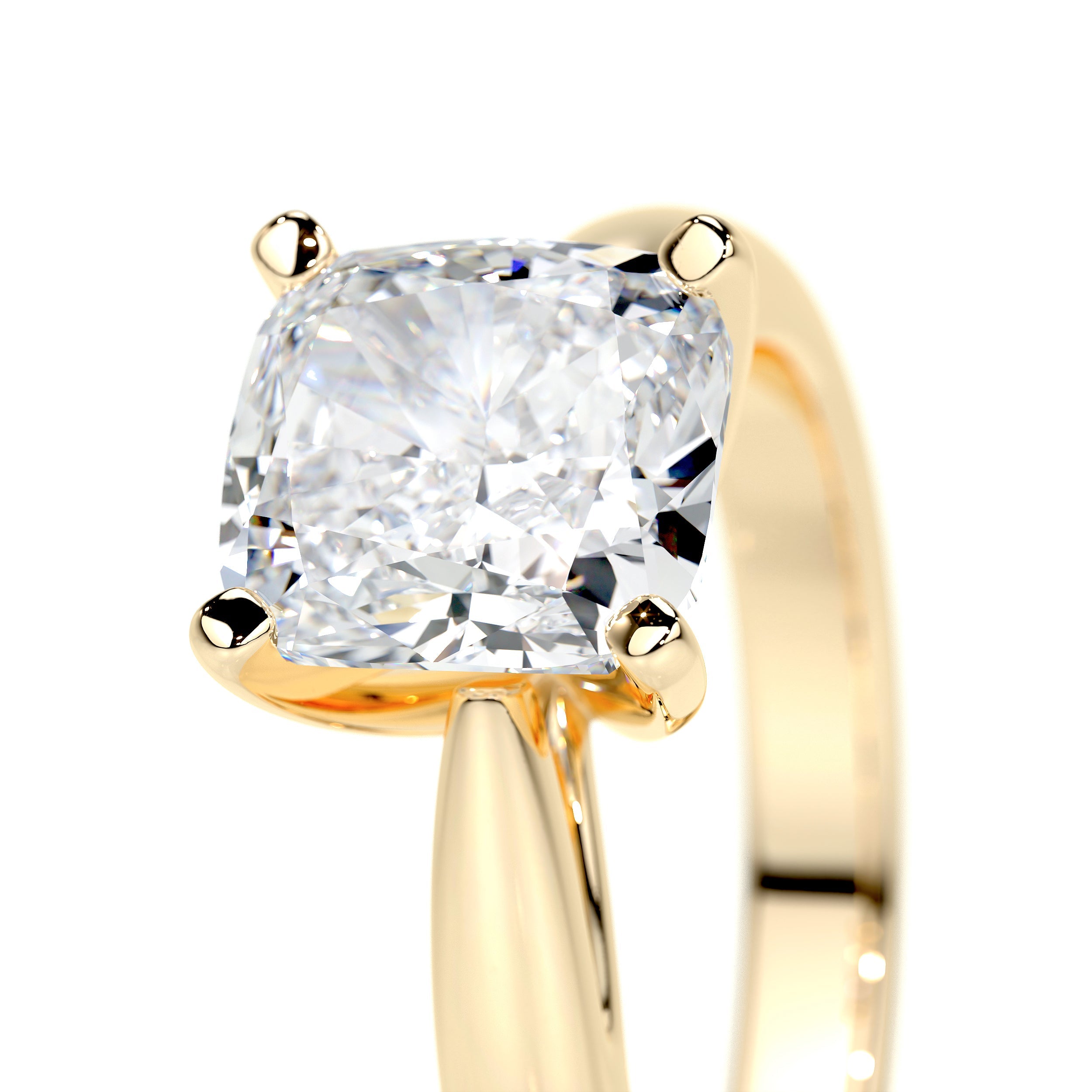 Diana Moissanite Ring - 18K Yellow Gold (RTS)