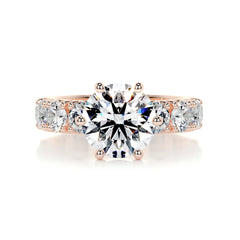 Molly Diamond Engagement Ring -14K Rose Gold - Main Stone 5.85 Carat