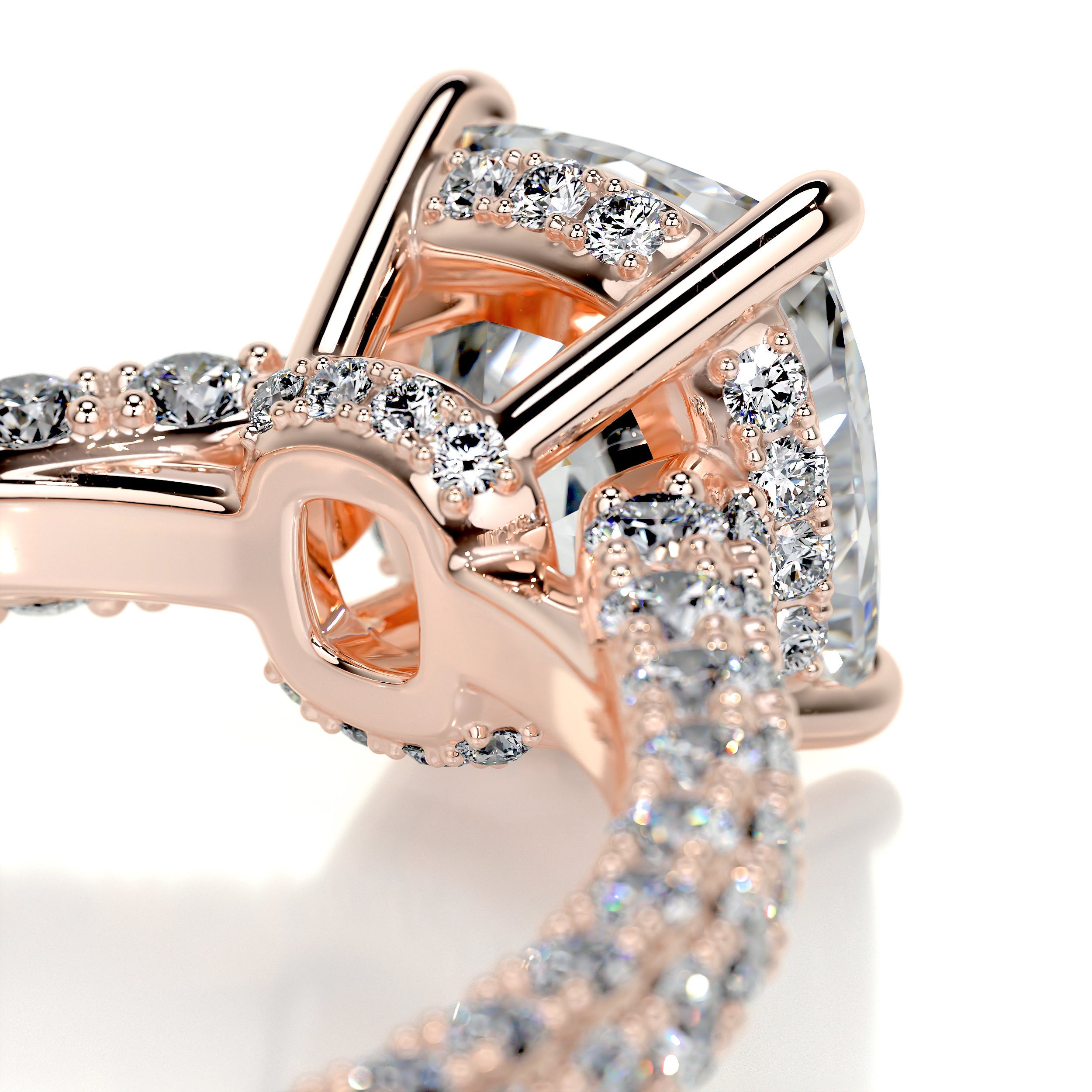 Fiona Diamond Engagement Ring - 14K Rose Gold