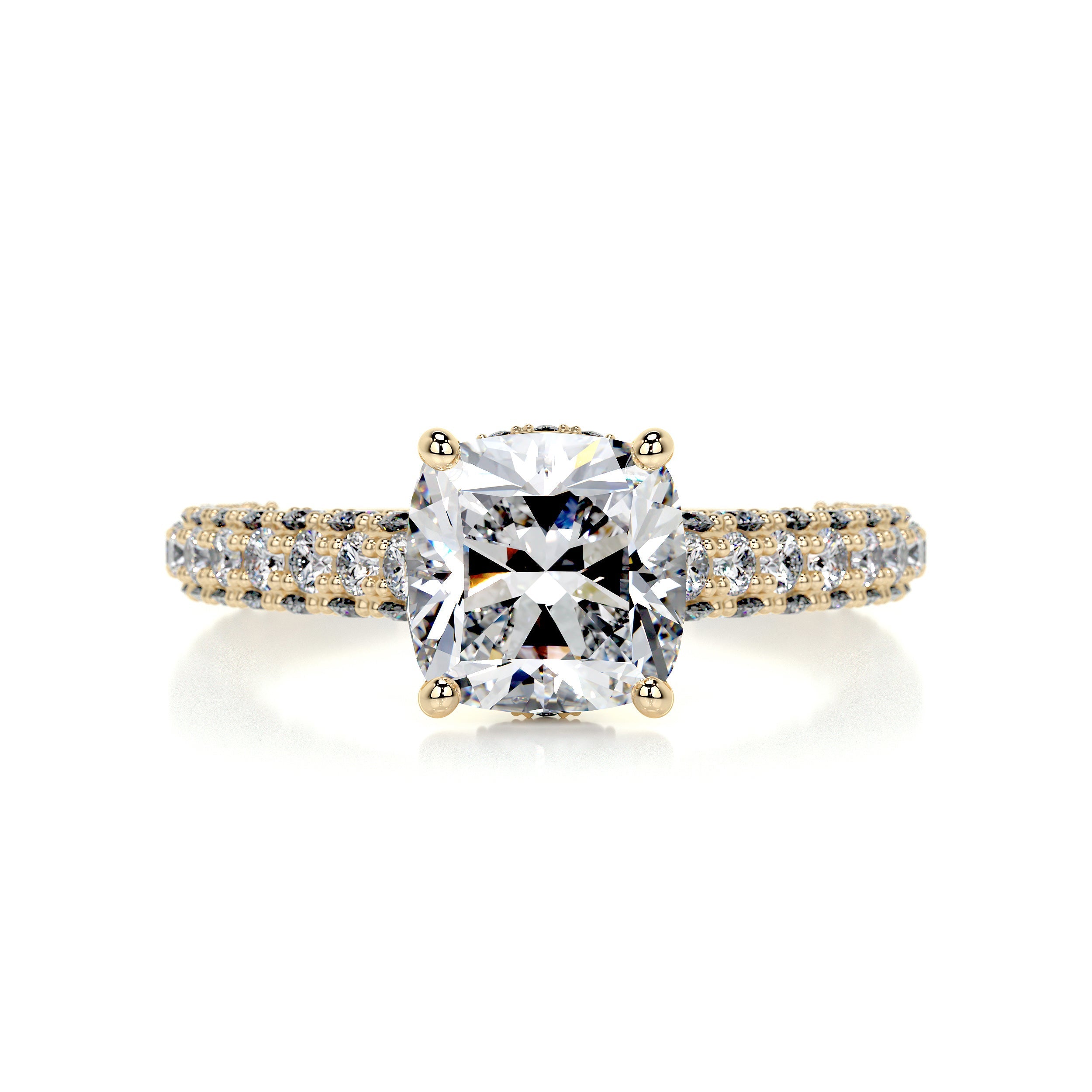 Fiona Diamond Engagement Ring - 18K Yellow Gold