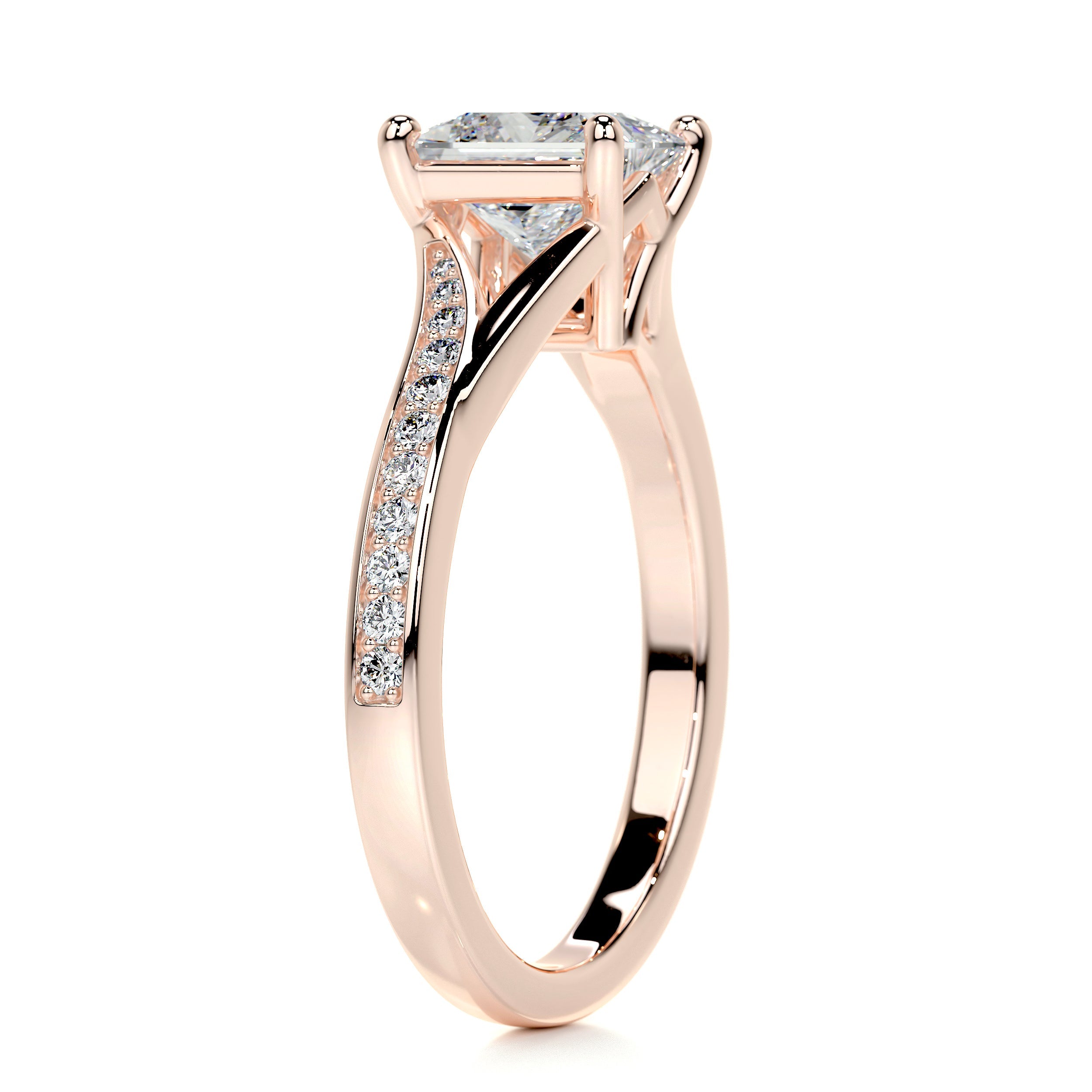 Alexandria Diamond Engagement Ring - 14K Rose Gold