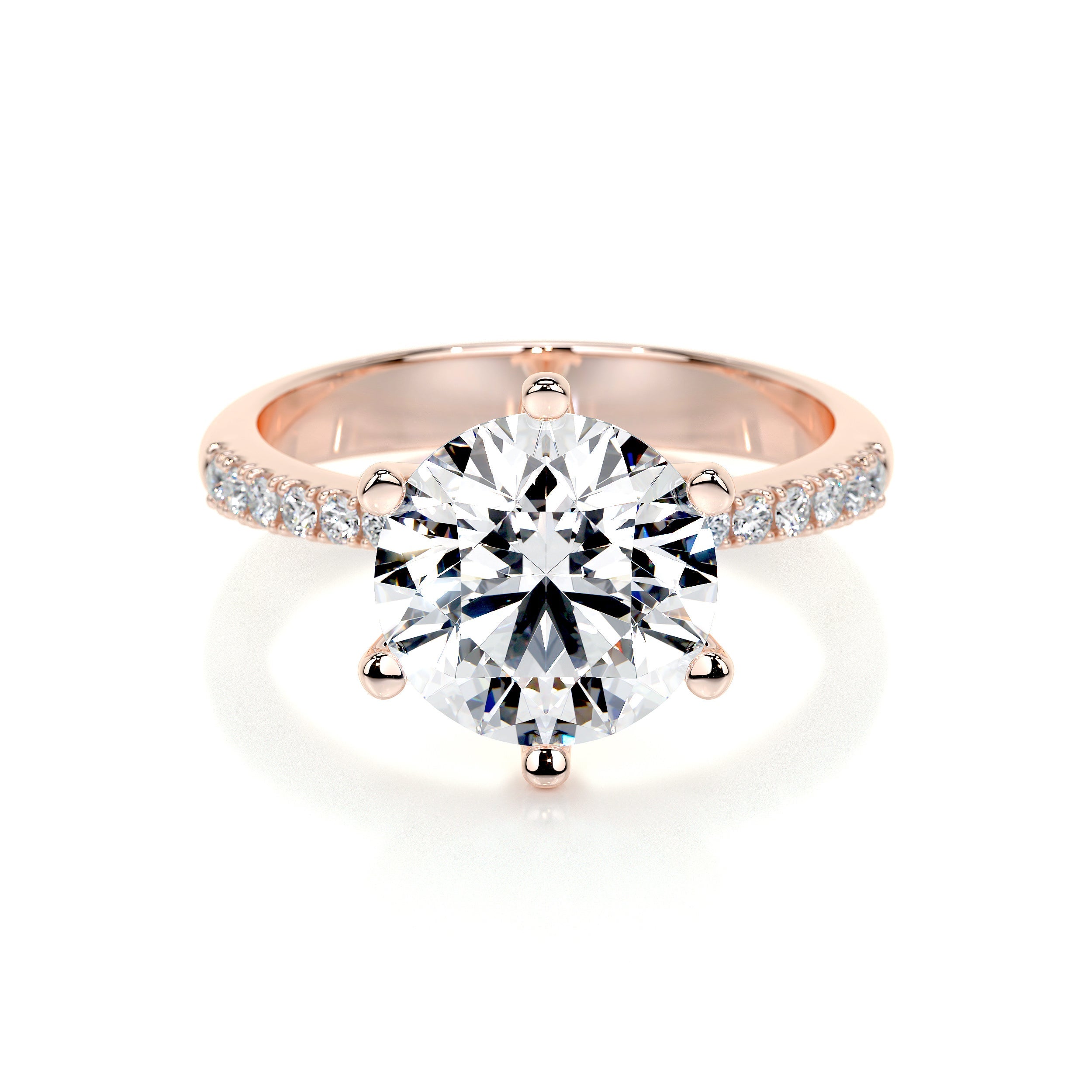 Samantha Lab Grown Diamond Ring -14K Rose Gold (RTS)