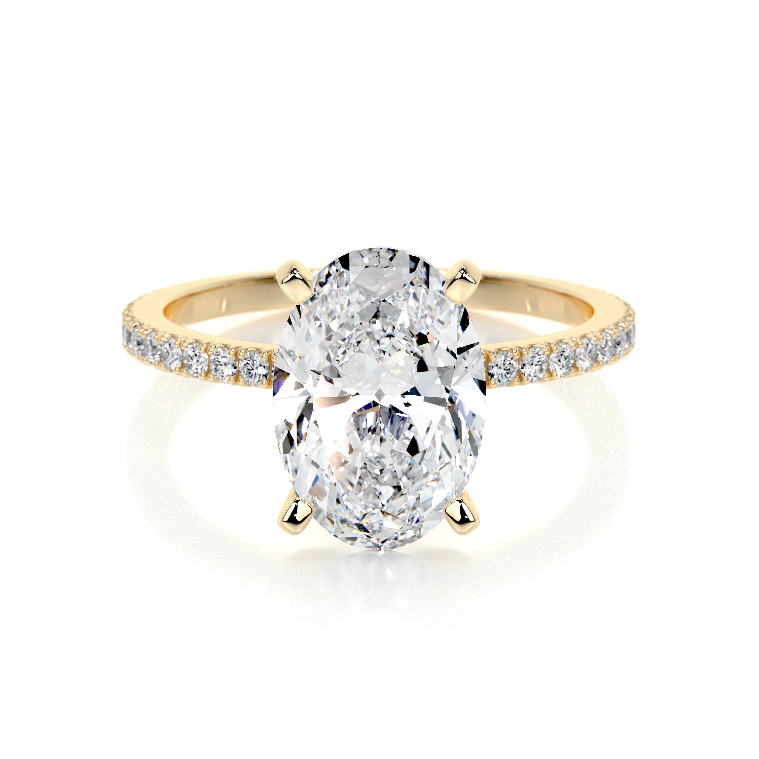 Stephanie Lab Grown Diamond Ring -18K Yellow Gold  (RTS)